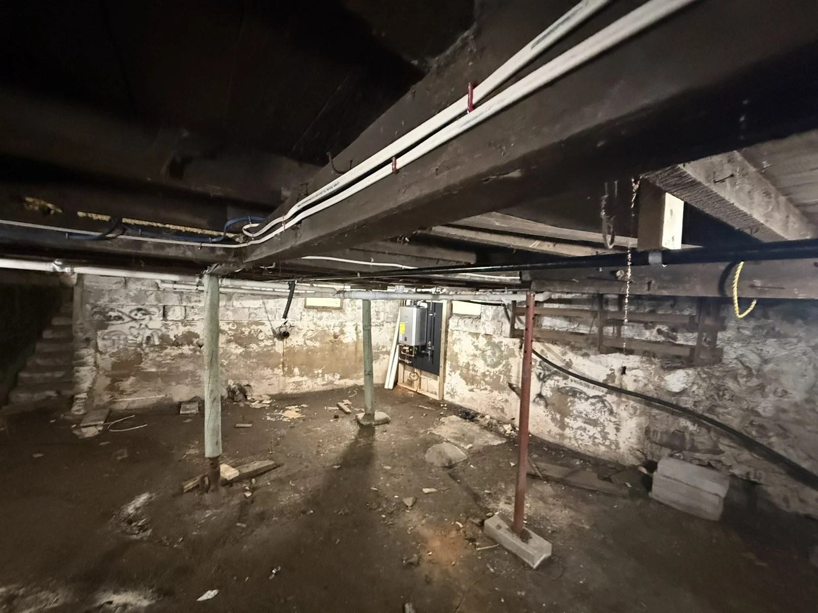 PROGRESS — Basement framing and pipework — September 21, 2026