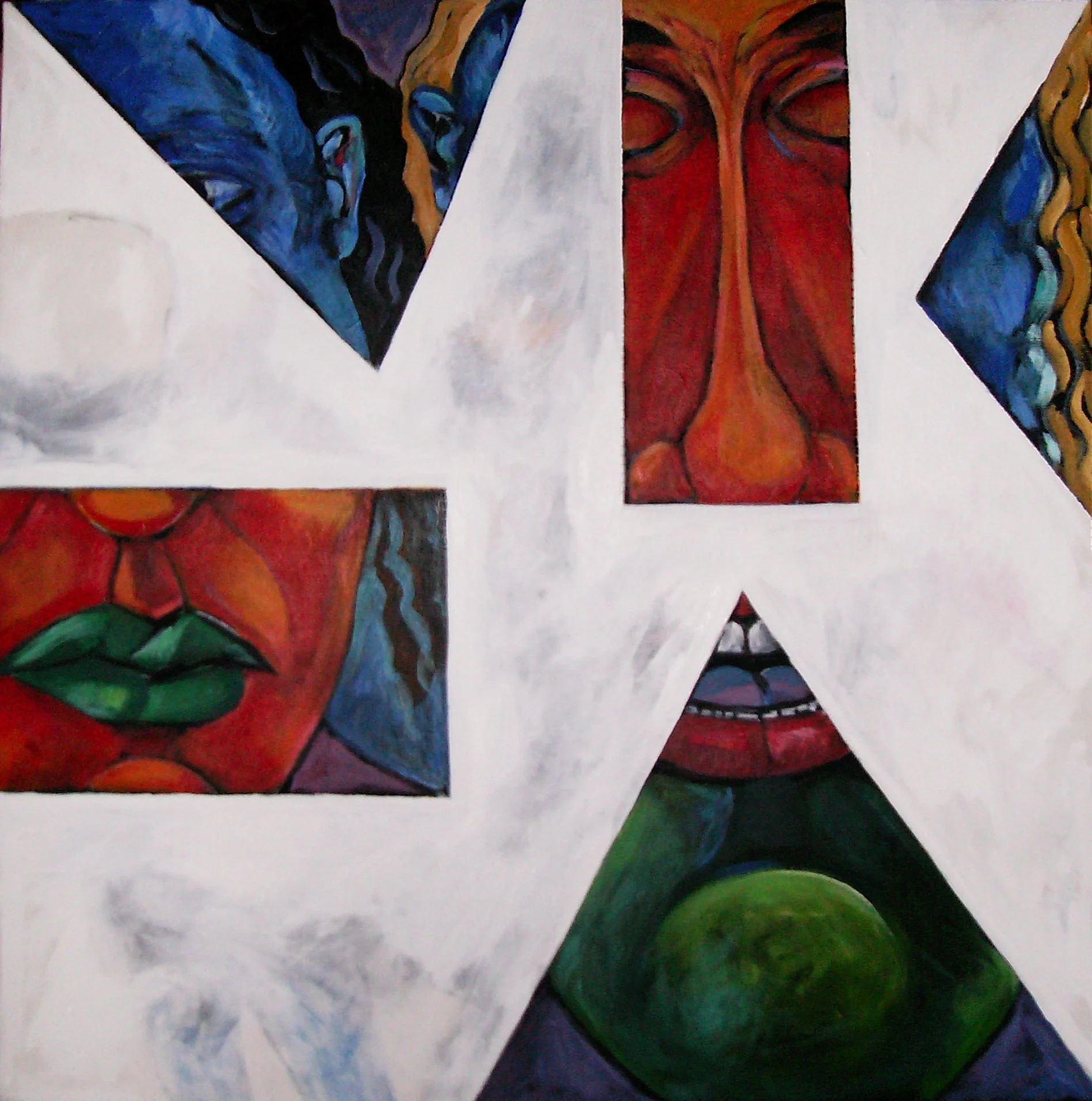 Two People in Cut Outs