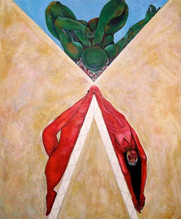 Hanging Over a Pinnacle