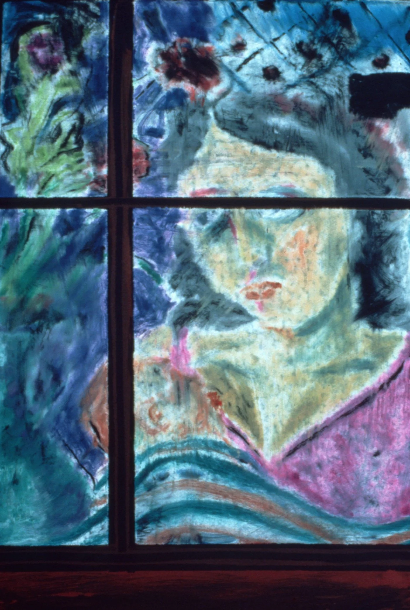 Woman w/Baby in Window
