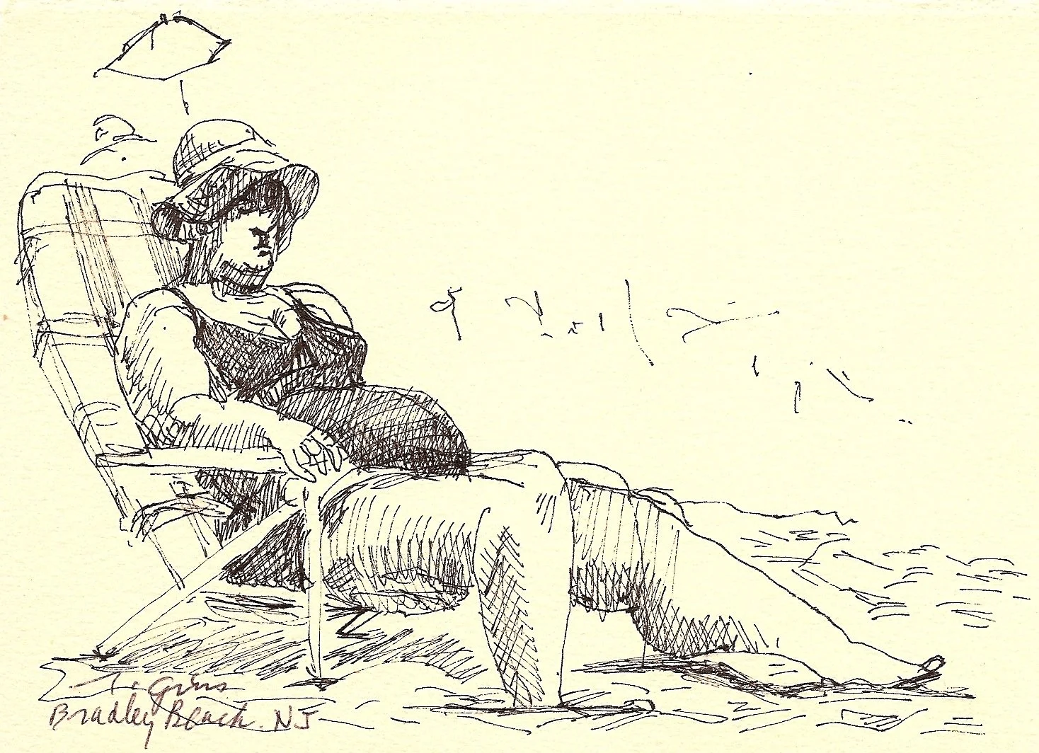 Woman in Chair Bradley Beach
