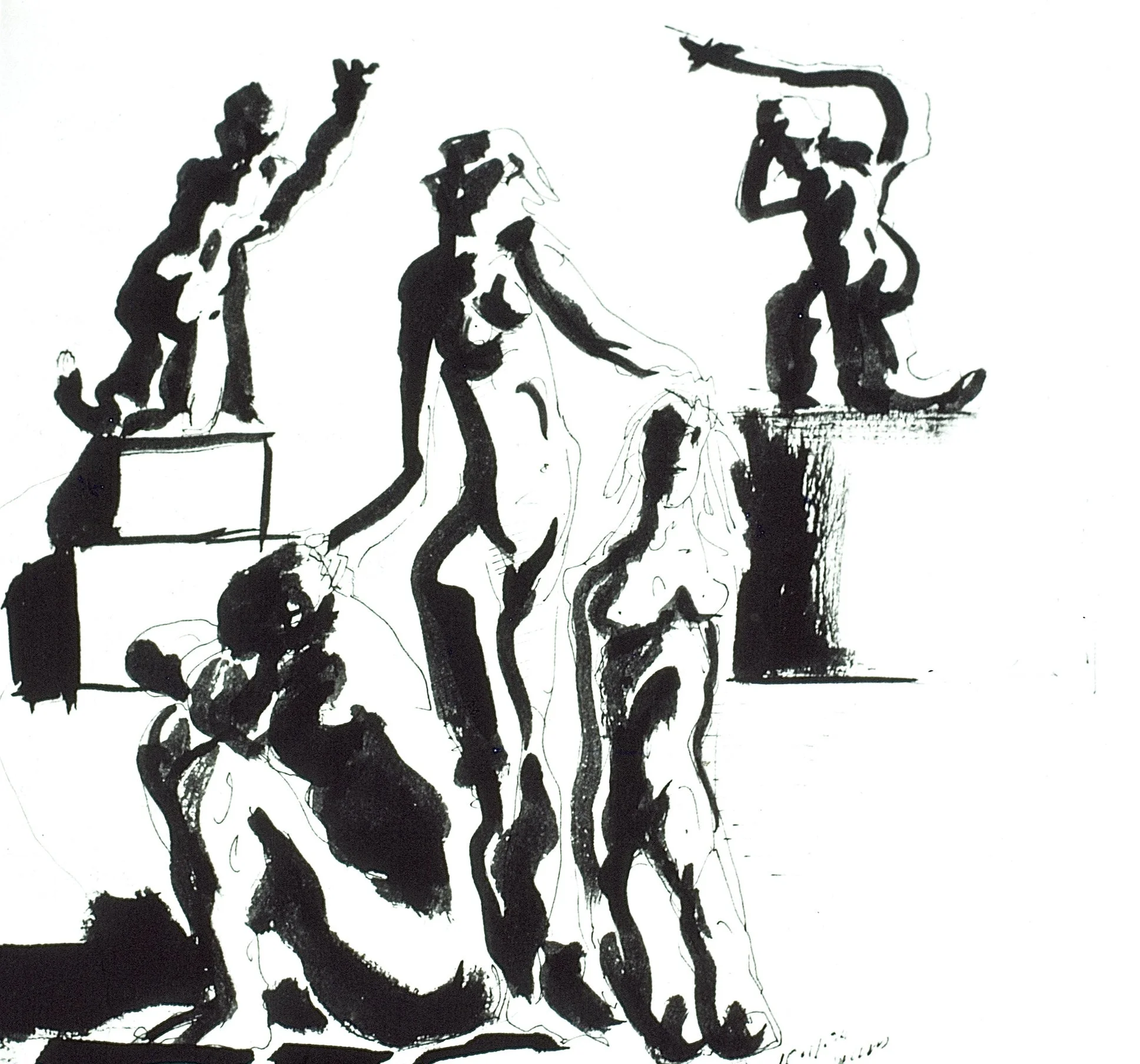 Figures w/ Sculptures