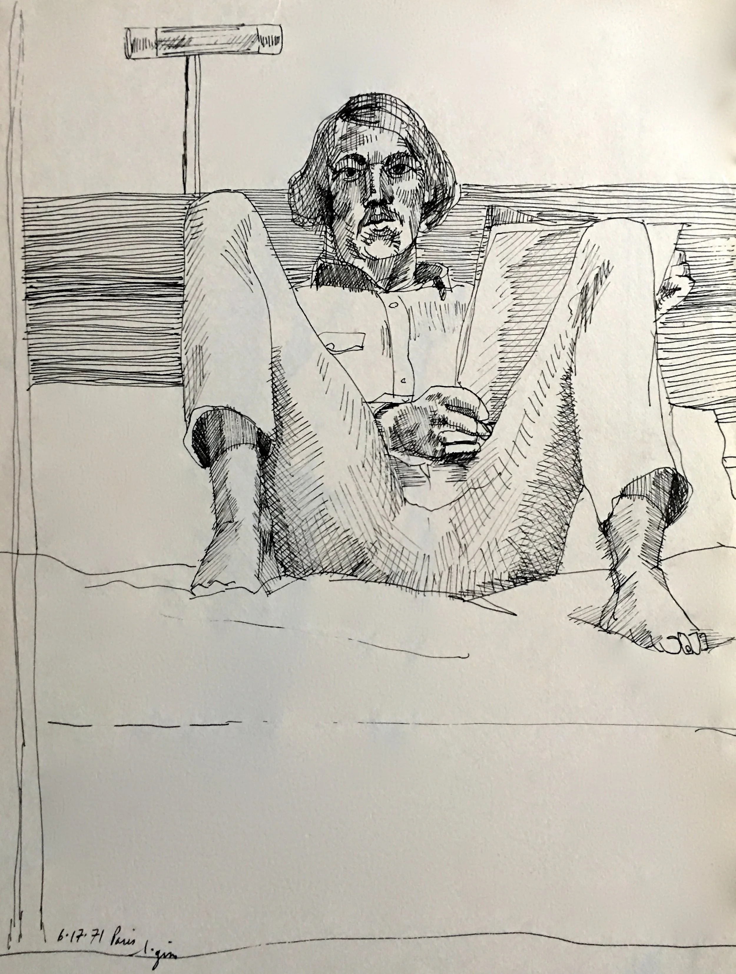 Self Portrait Paris Hotel '71