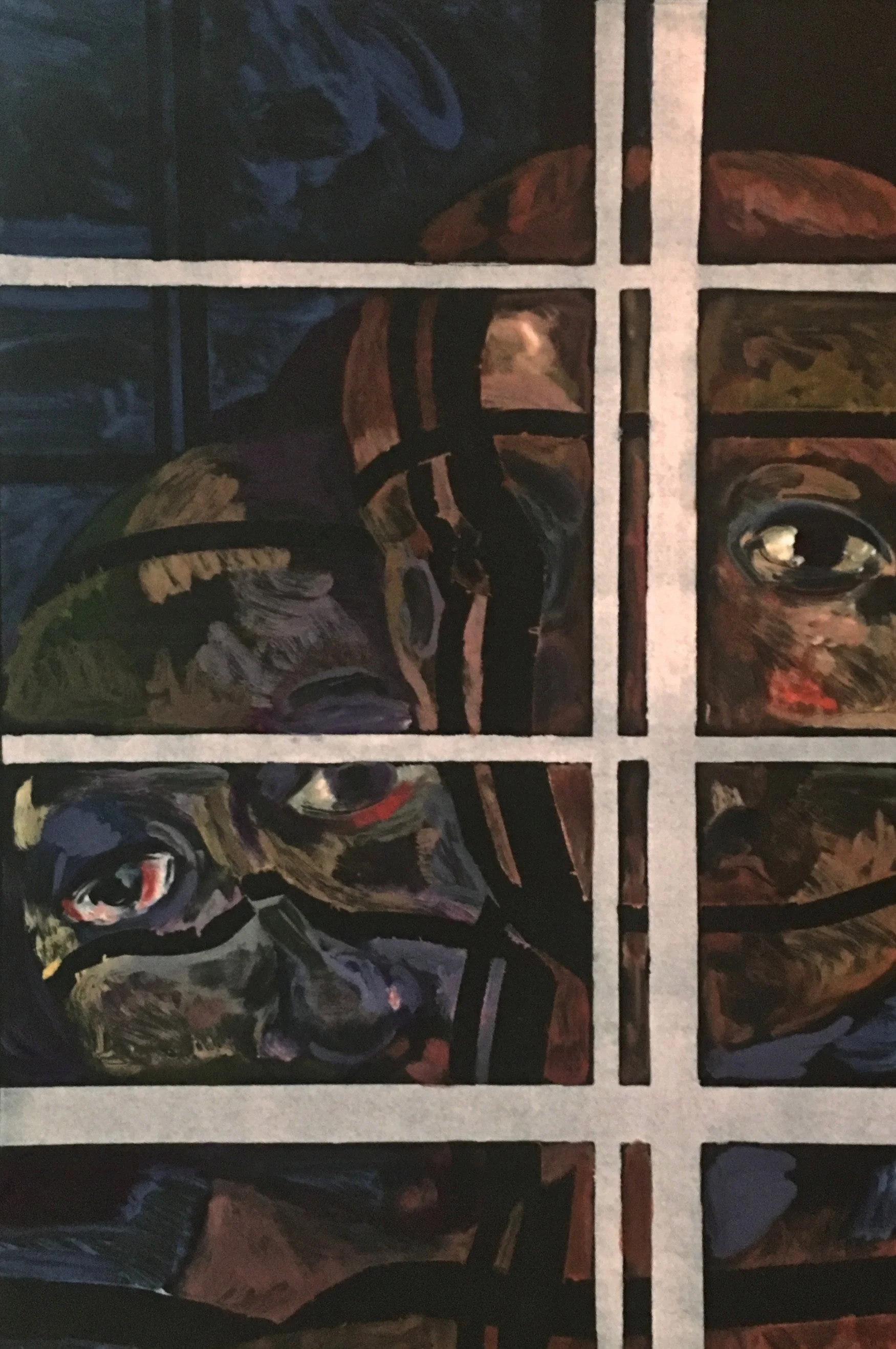 Two People in Window