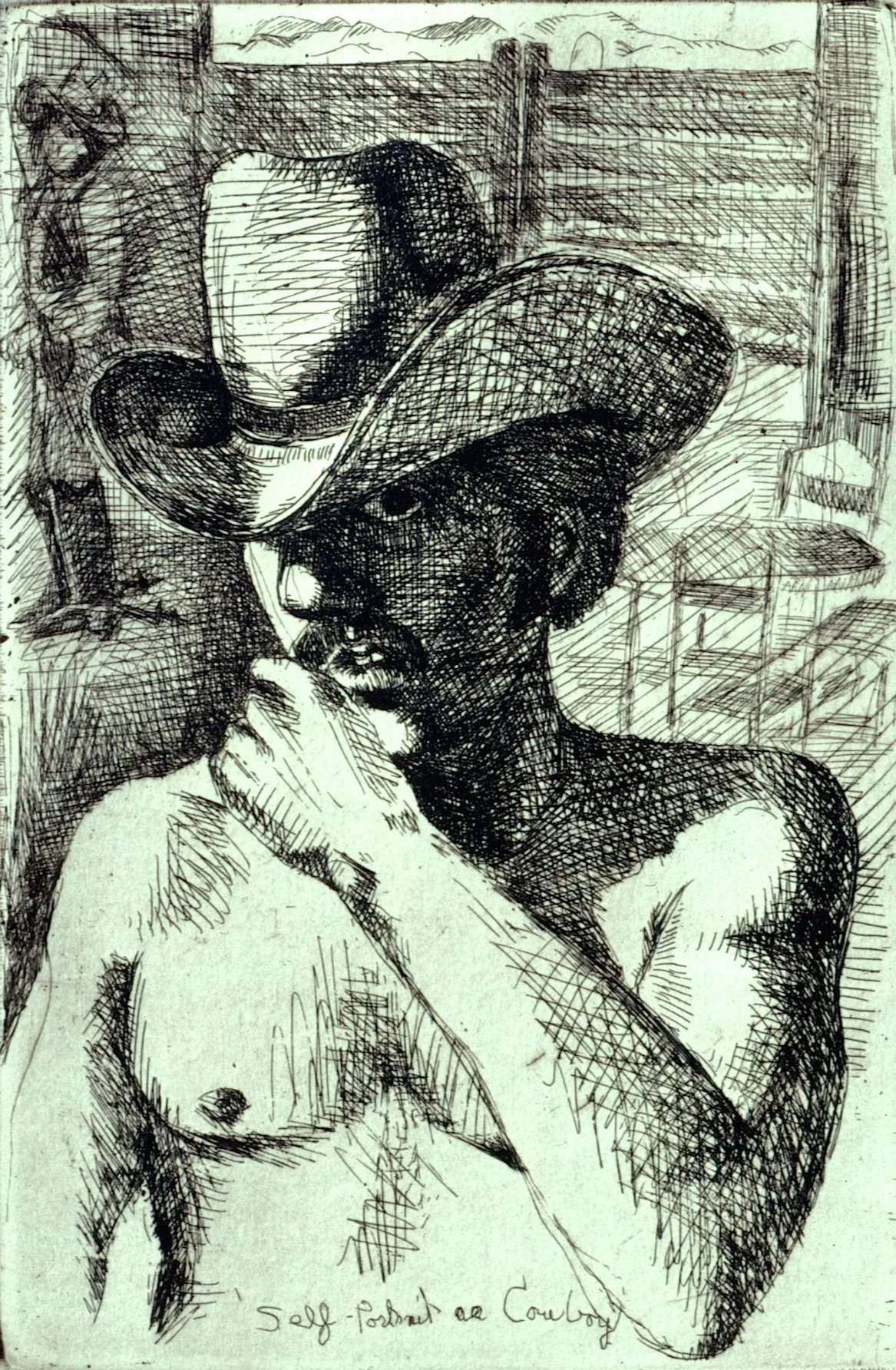 Self Portrait as Cowboy '81