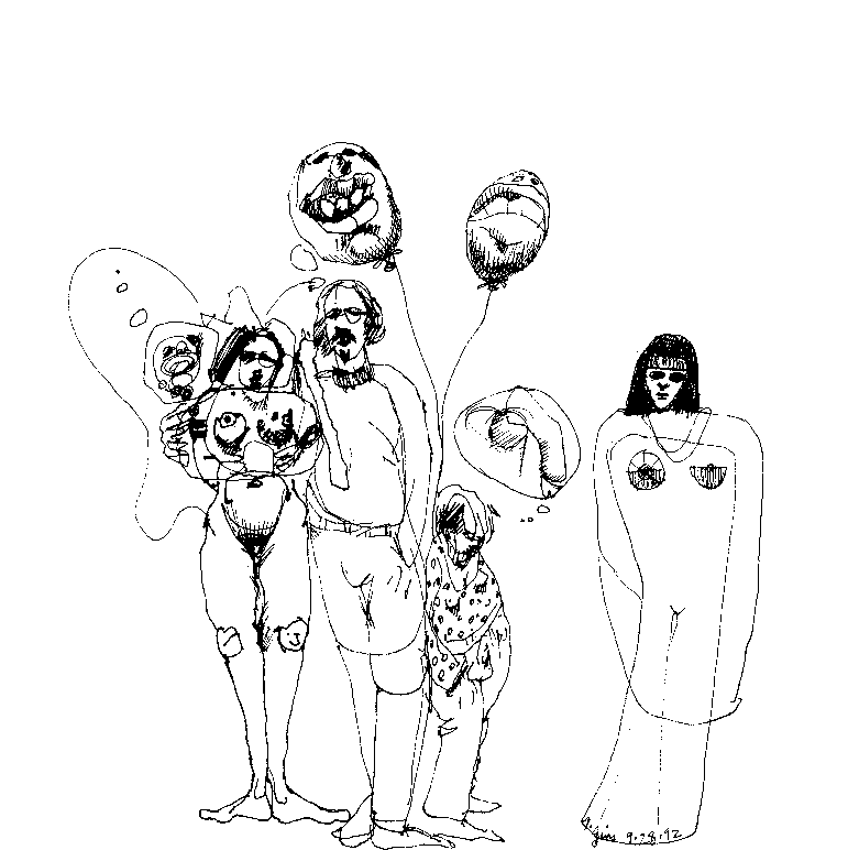 People with Head Balloons