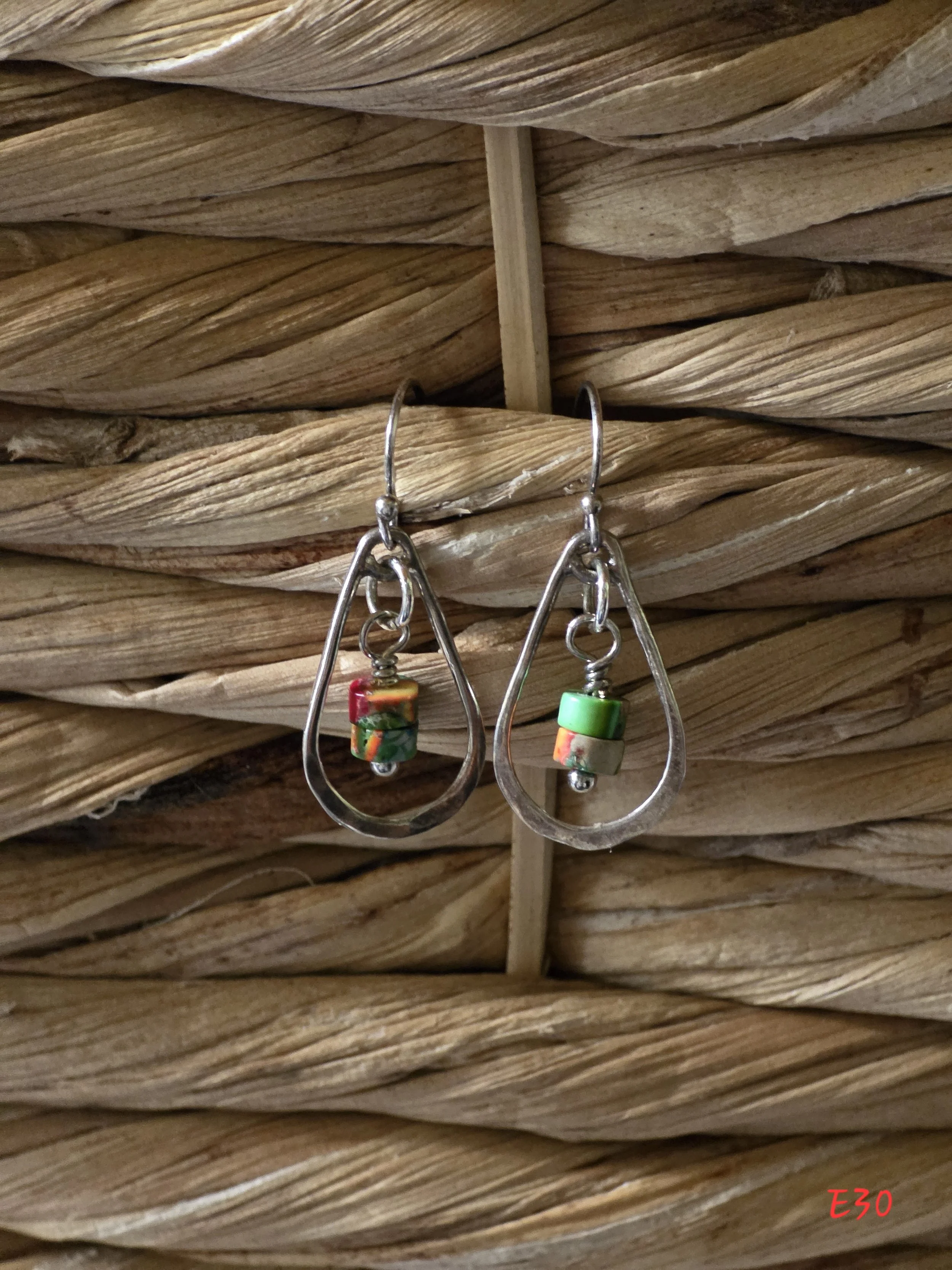 Tear Drop Emperor Bead Earrings