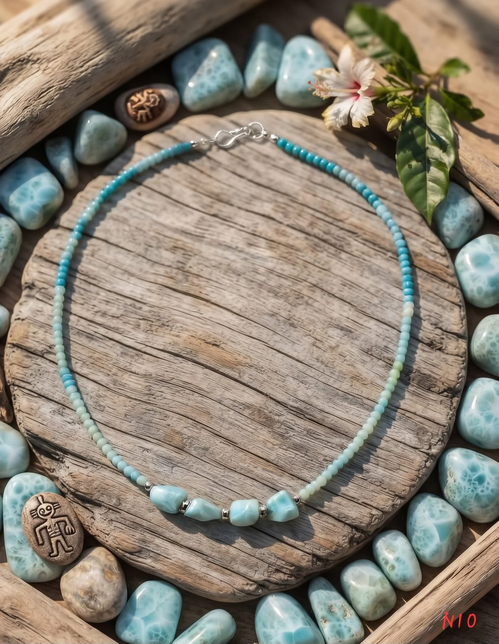 Larimar Choker Necklace