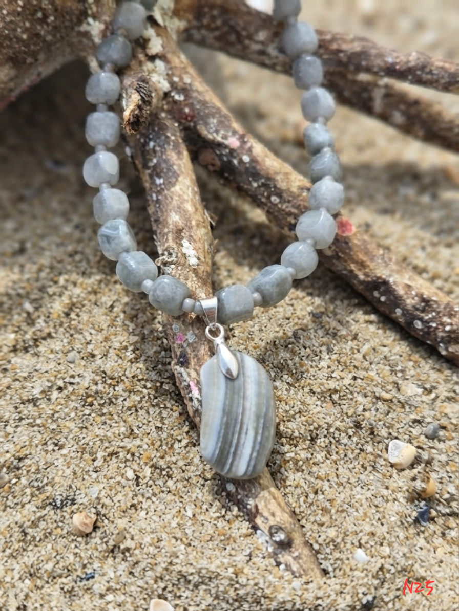 Gray Amazonite Necklace