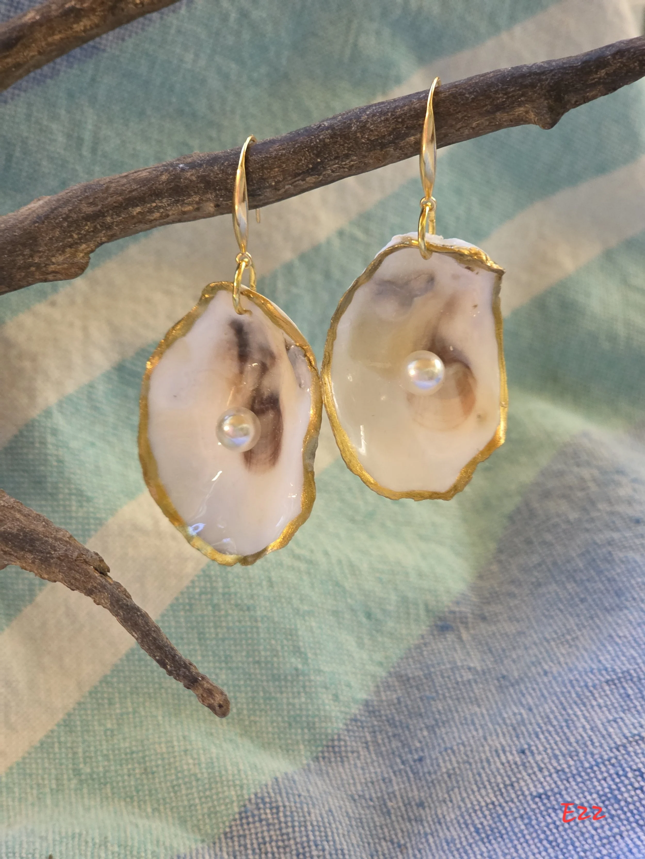 Natural Oyster Shell With Pearl