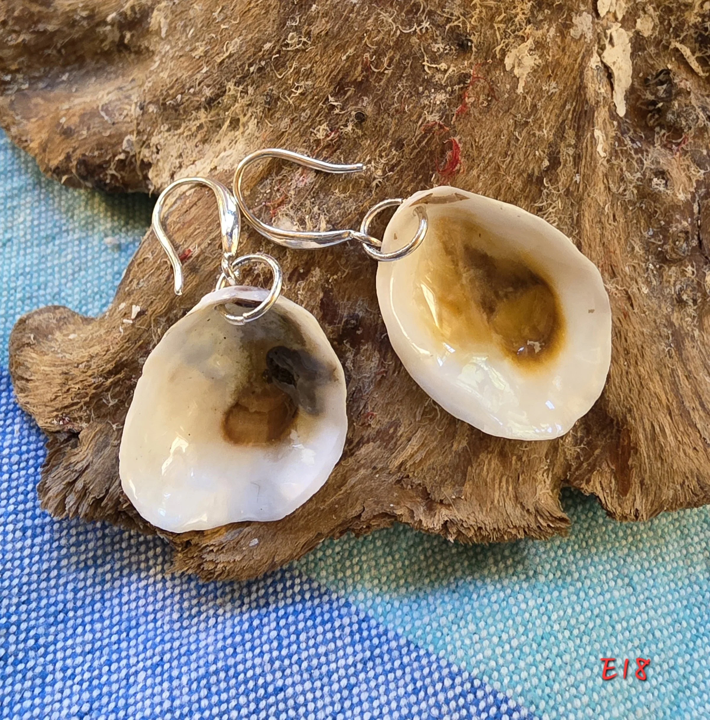 Natural Oyster Shell Earrings