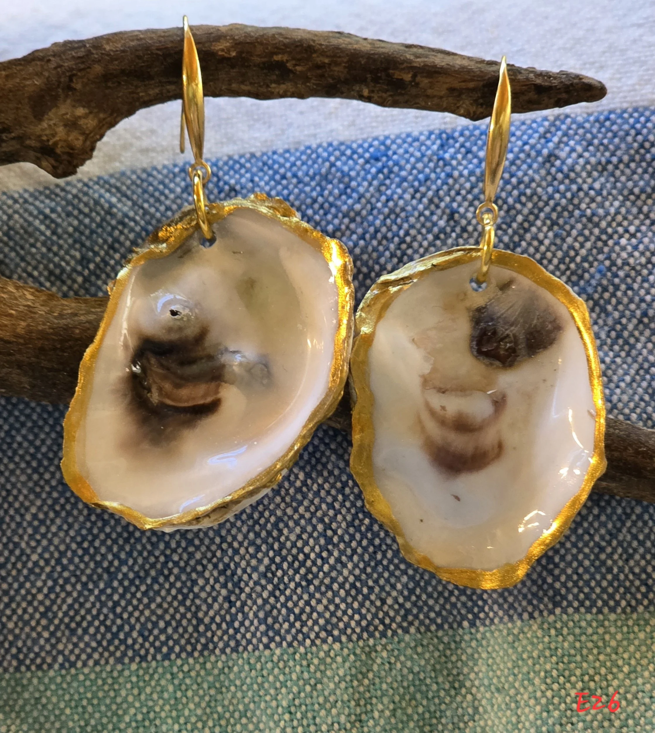 Natural Oyster Shell Earrings