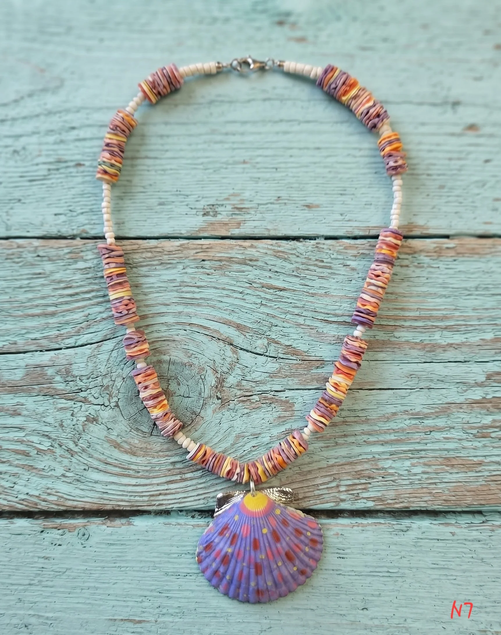 Festive Scallop Shell Necklace
