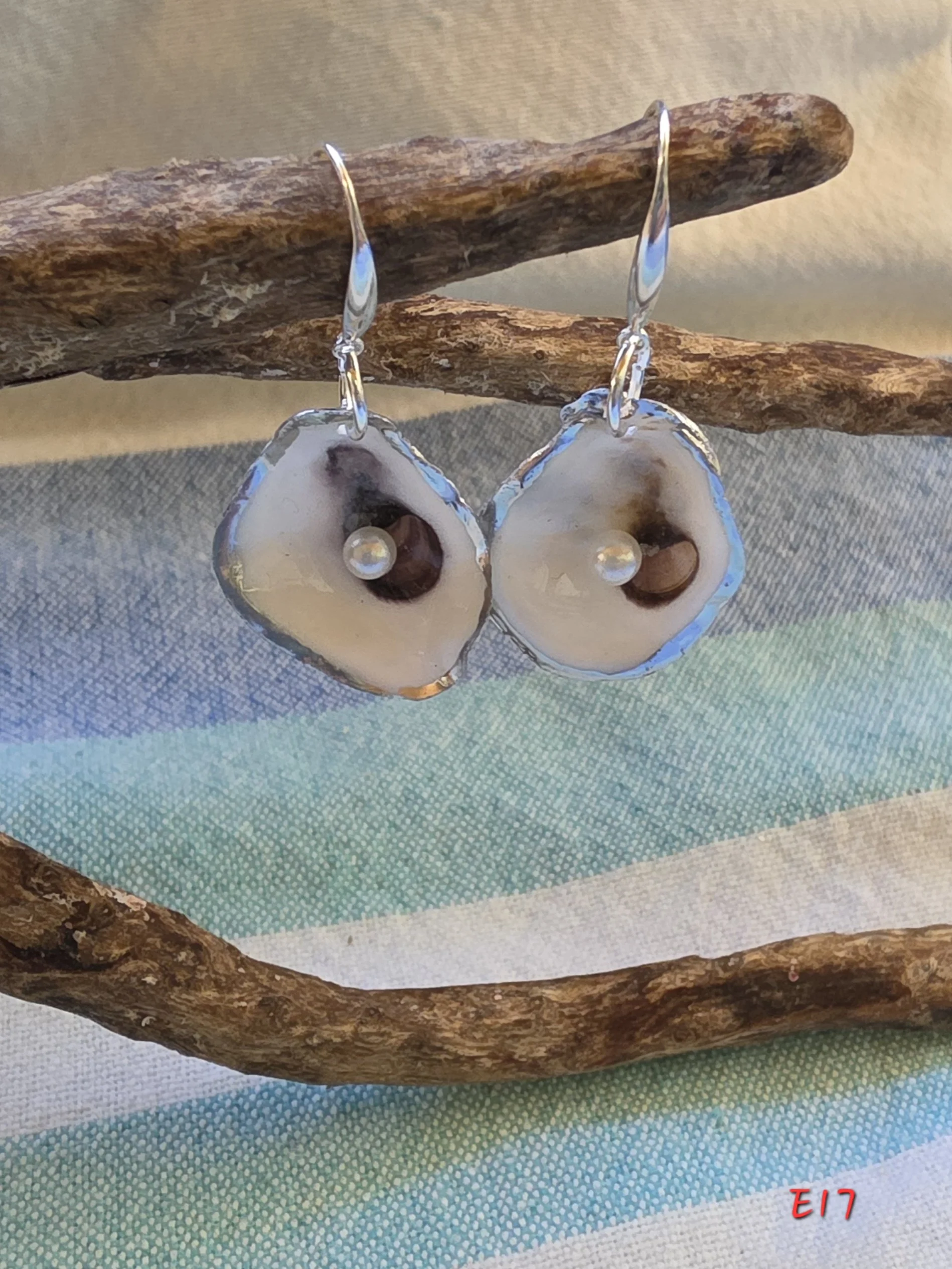 Natural Oyster Earrings