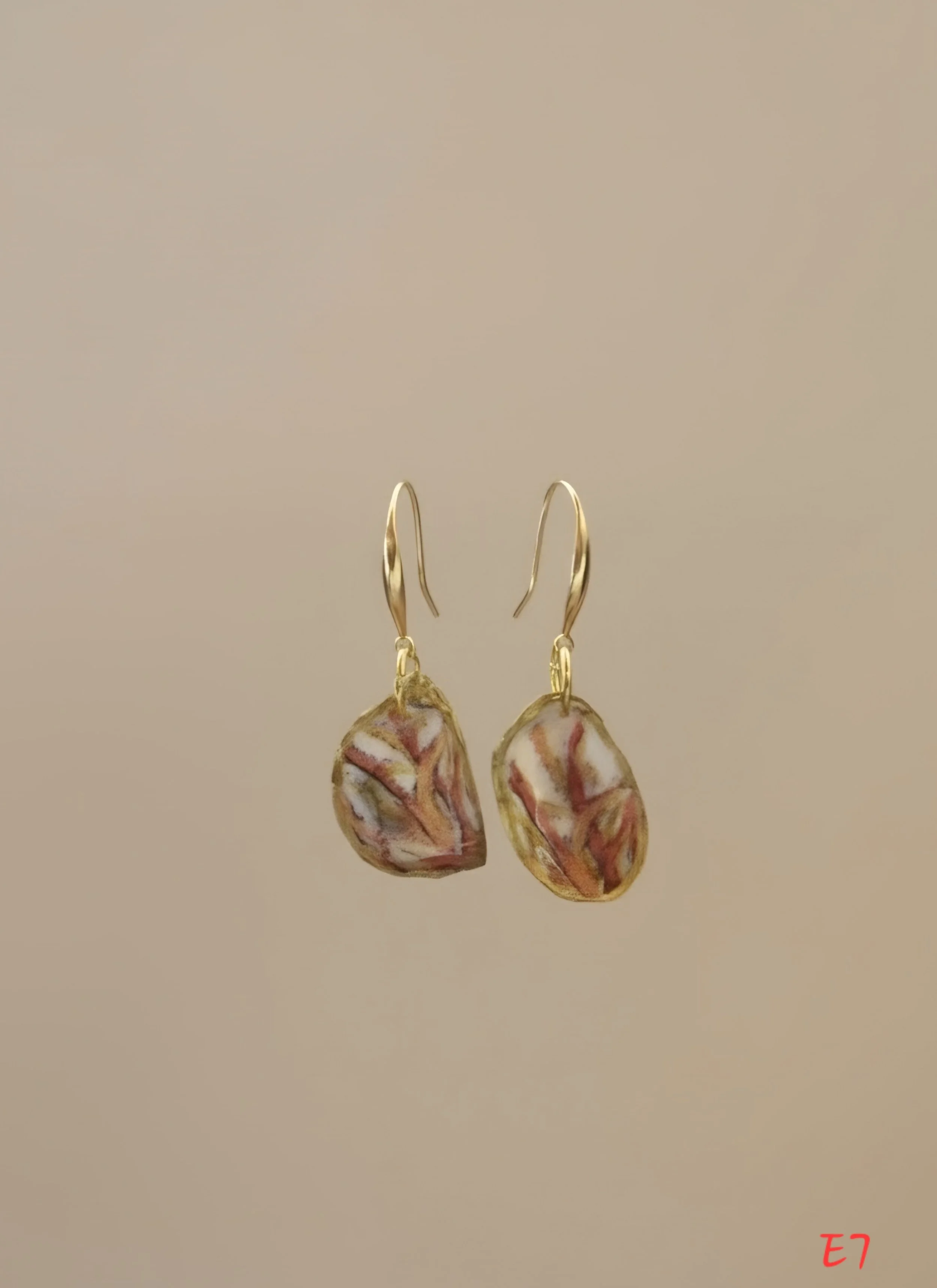 Fire Coral Mini Earrings