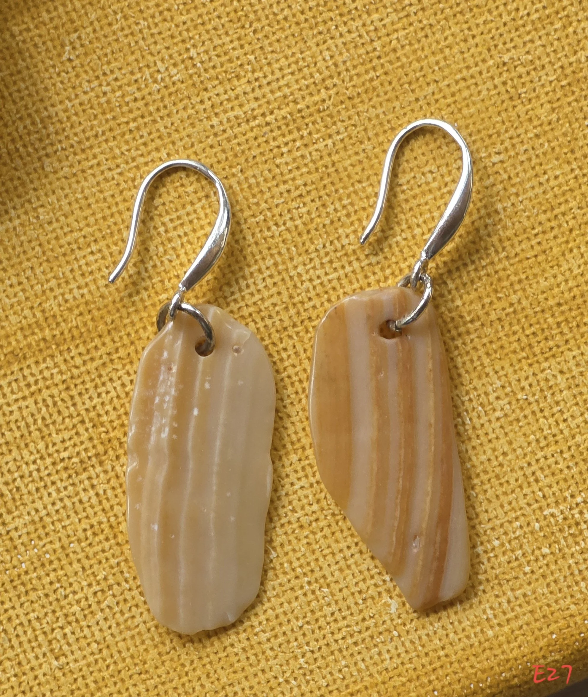 Worn Scallop Earrings