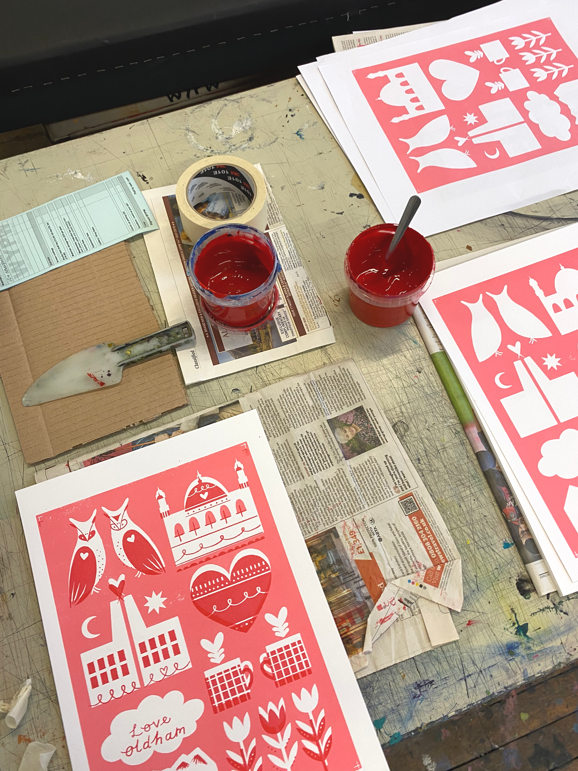 Working on registration of second layer