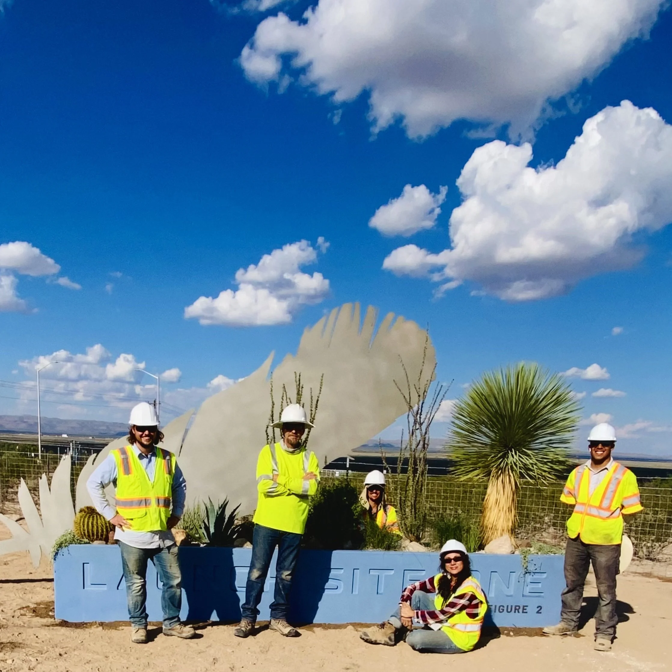 Blue Origin Sculpture Entrance-Jeff Bezos Space Co. Van Horn, TX