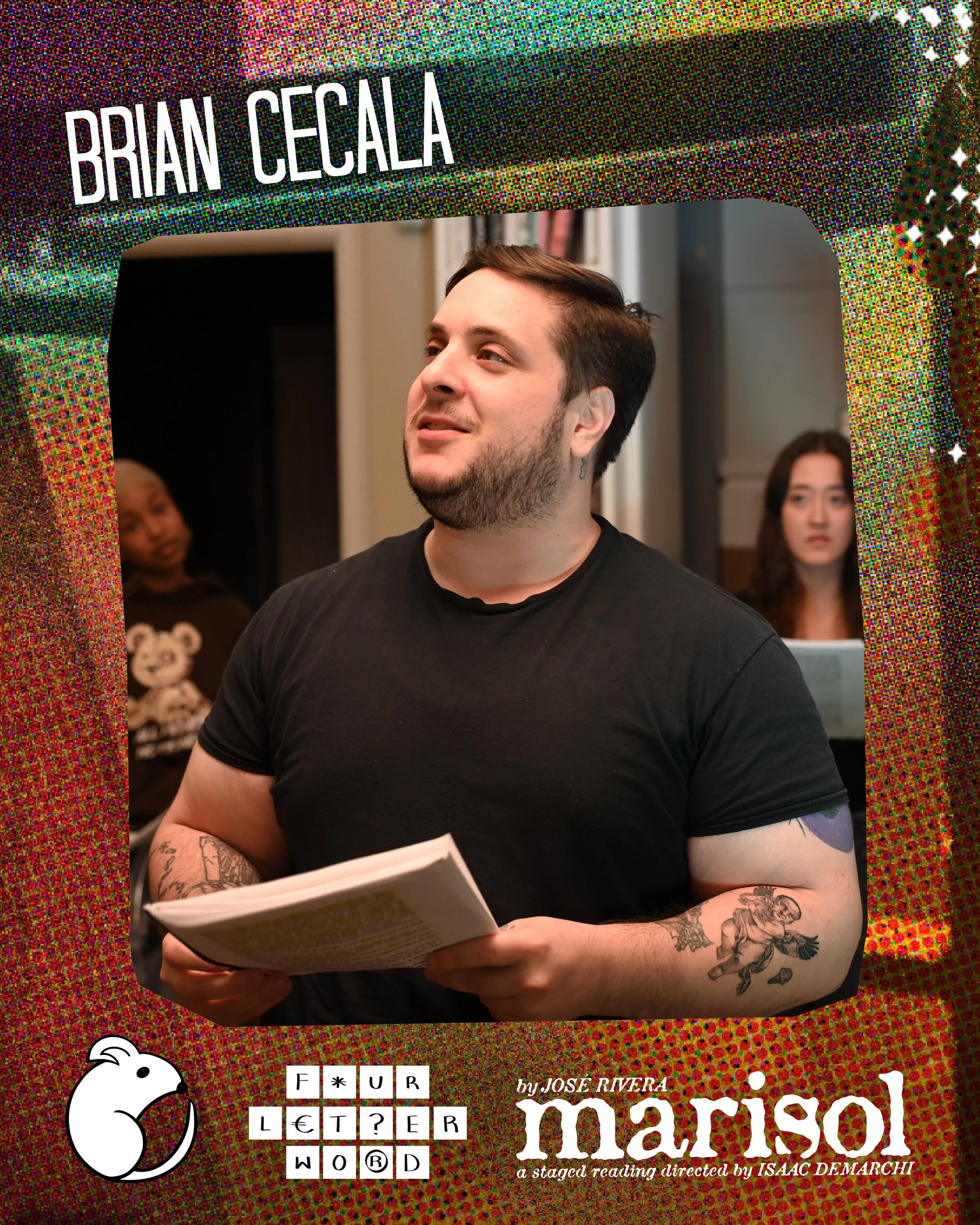 Meet LENNY, played by BRIAN CECALA.

Tickets for Marisol are almost all gone&hellip; act quick to get yours at the link in our bio!

Brian Cecala is an Actor, Fighter, and Clown based out of New York. He works various productions as a fight director 