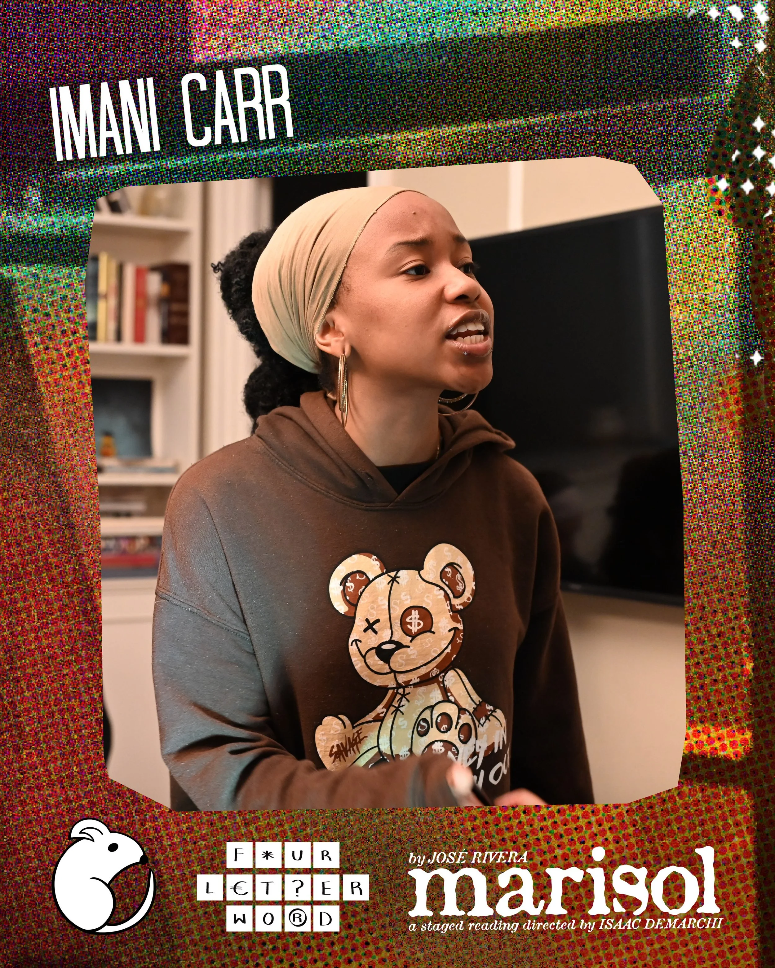 Meet the ANGEL, played by IMANI CARR.

Tickets for MARISOL are on sale now, and they&rsquo;re going fast! make sure to get yours at the link in our bio.

Imani CARR (Angel) is a senior Theatre and Journalism major at Fordham University. She is super 