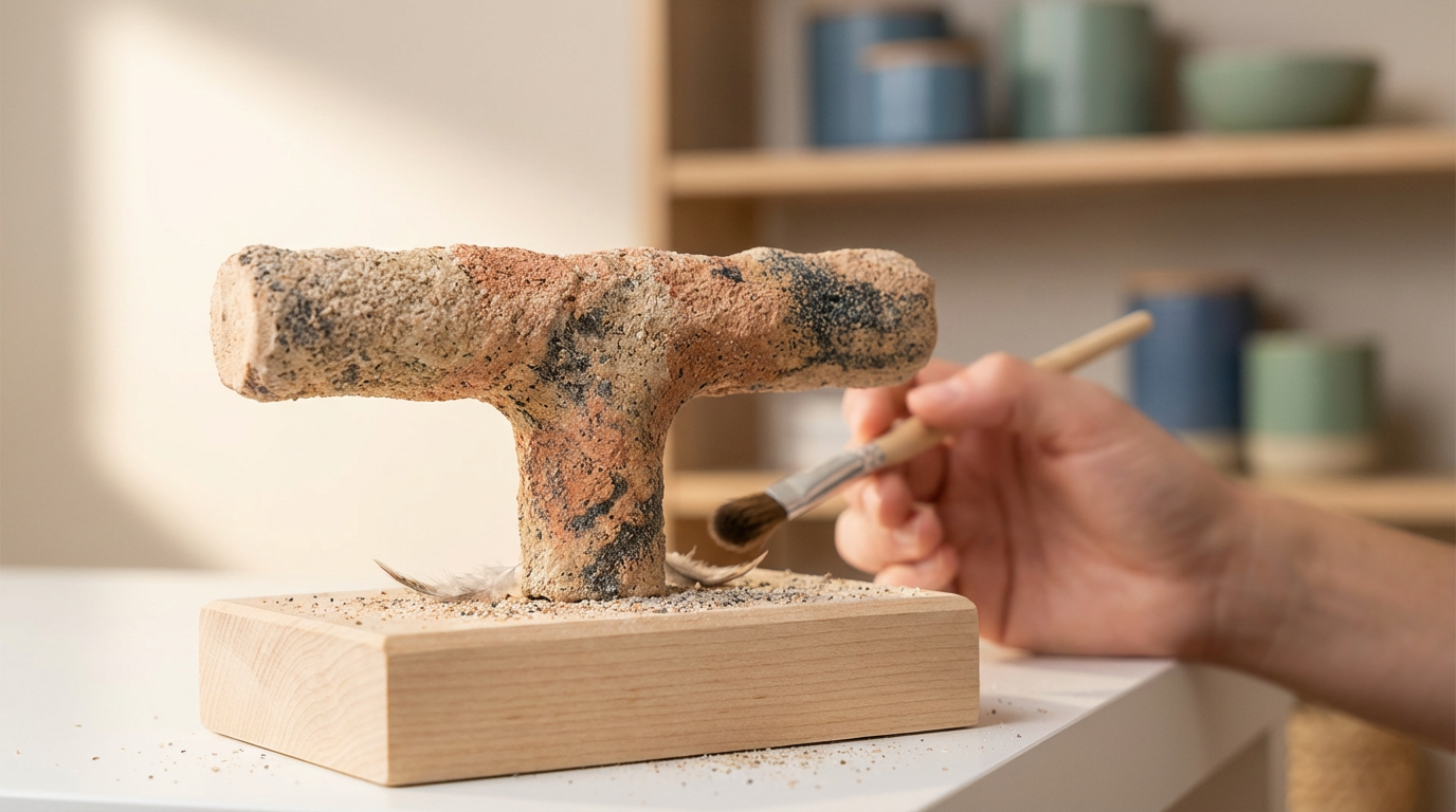 Wooden Bird Perch