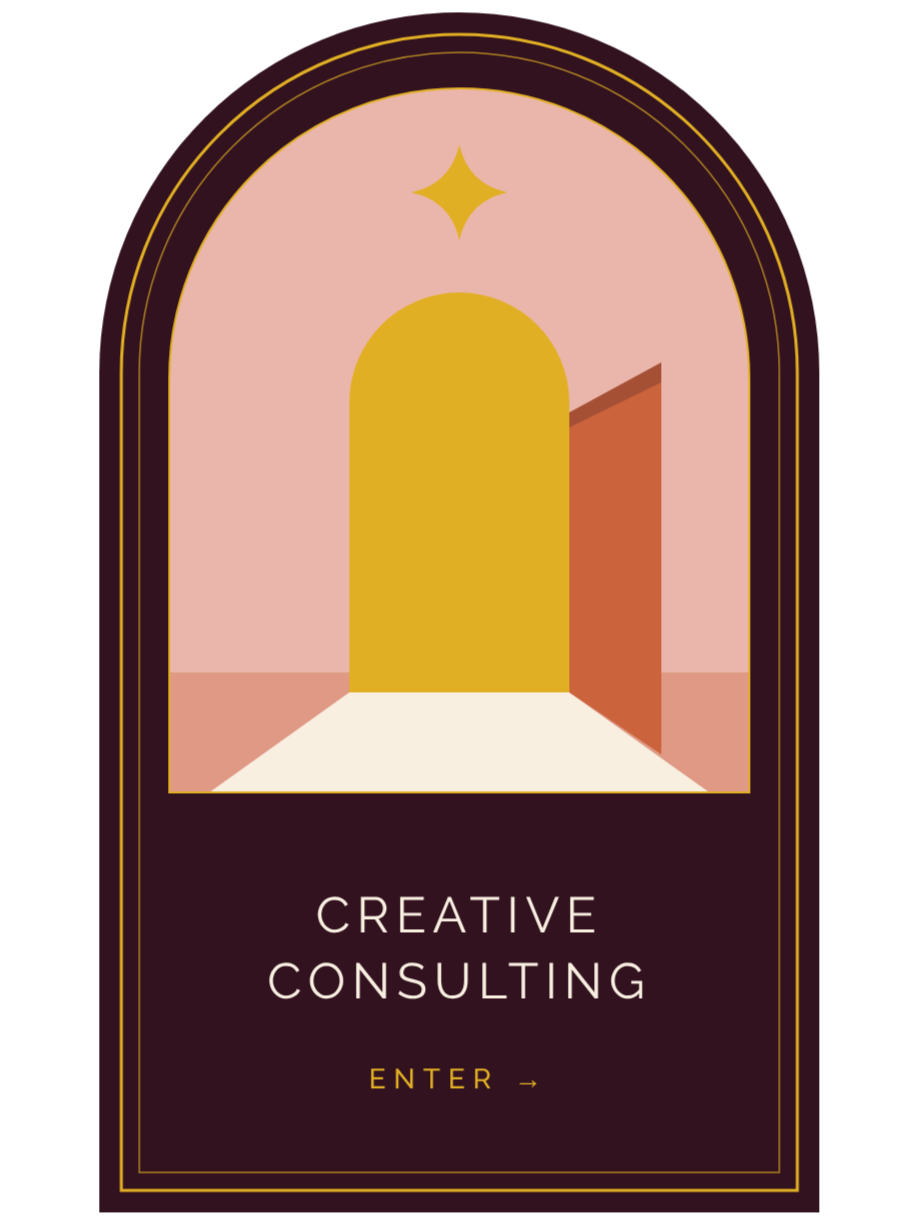 Explore creative consulting: website builds, brand materials, and AI tools training