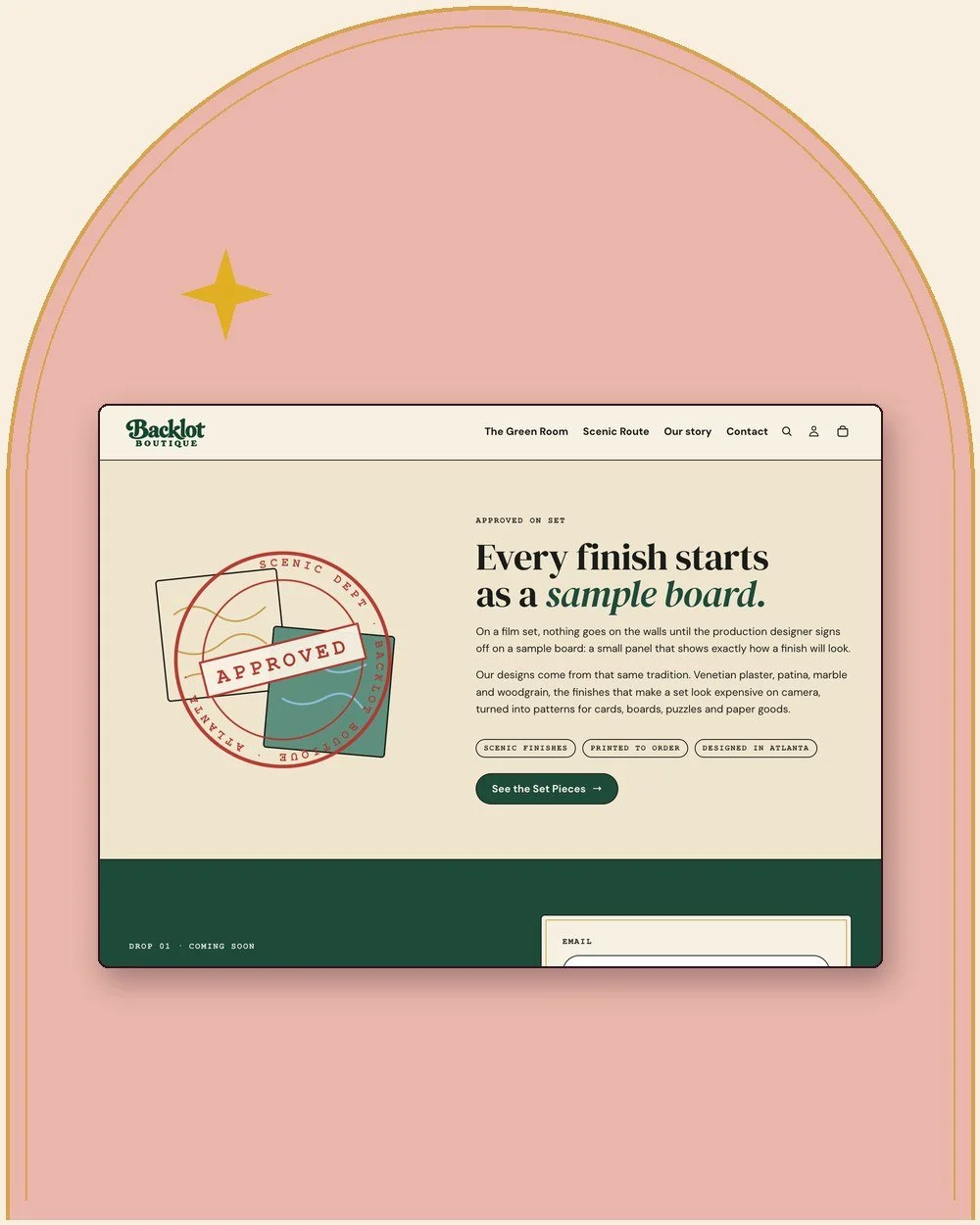 Shopify build · Approved on Set section