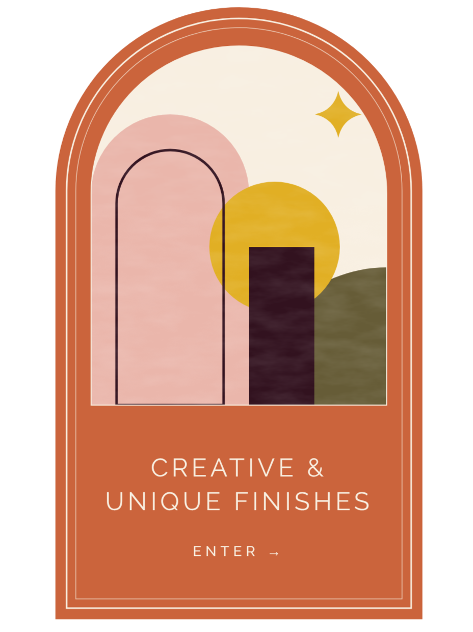 Explore specialty finishes: Venetian plaster, woodgrain, patina, and custom painted surfaces