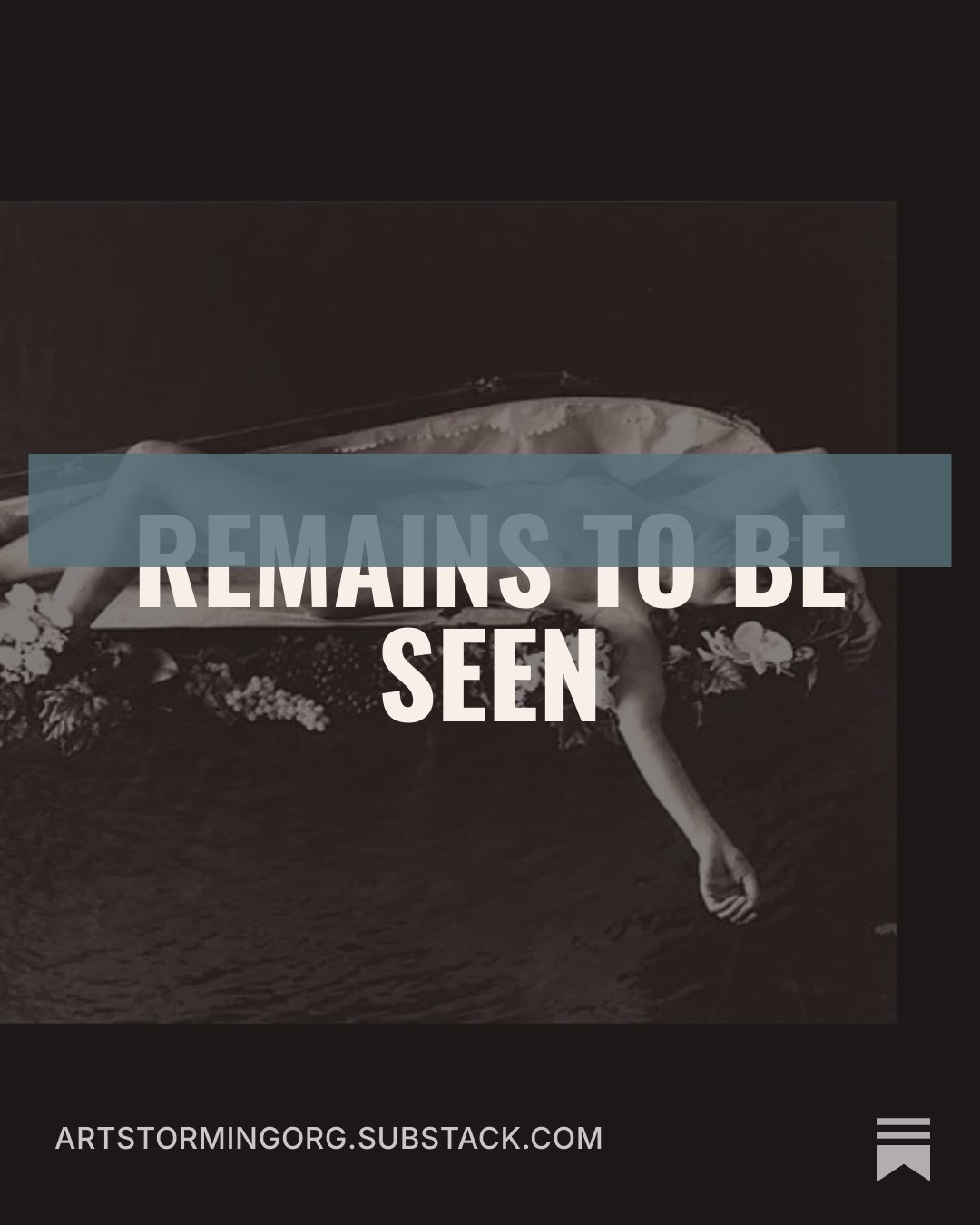 Have you explored 𝙍𝙚𝙢𝙖𝙞𝙣𝙨 𝙩𝙤 𝙗𝙚 𝙎𝙚𝙚𝙣 yet? 

It's the visual companion to the sonic landscape that is season two of the ArtStorming podcast, ArtStorming: The Art of Remembrance.

𝘙𝘦𝘮𝘢𝘪𝘯𝘴 𝘵𝘰 𝘣𝘦 𝘚𝘦𝘦𝘯 is not a traditional ga