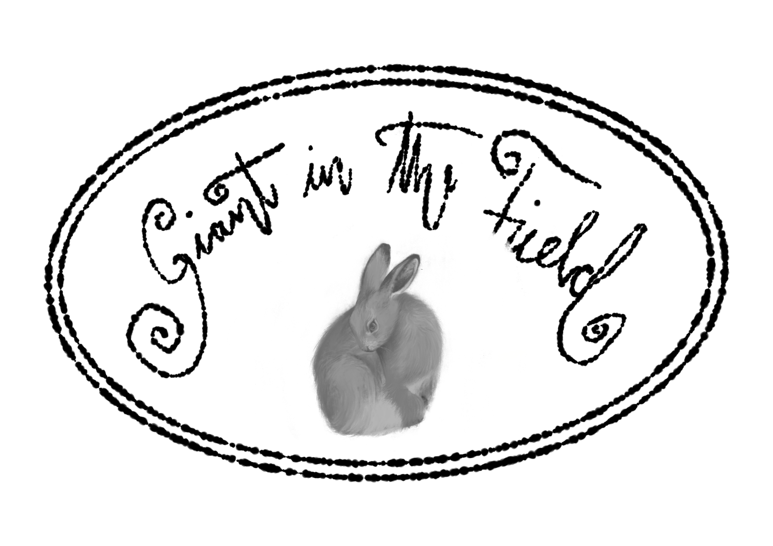 A white embroidered heart-shaped patch with black text reading 'Thank you for being a' around a cute, gray bunny with long ears and pink inner ears, set against a black background.