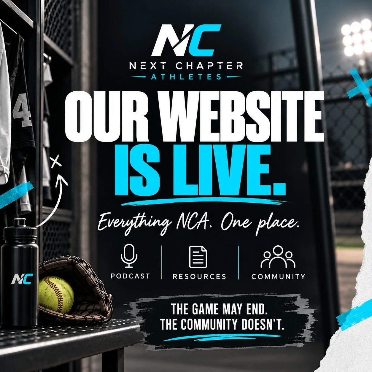 WE&rsquo;RE LIVE!

The official Next Chapter Athletes website is here!
We created NCA because life after sport deserves more conversation, more resources, and a community that actually understands what it feels like when the game ends.
Now you can fi