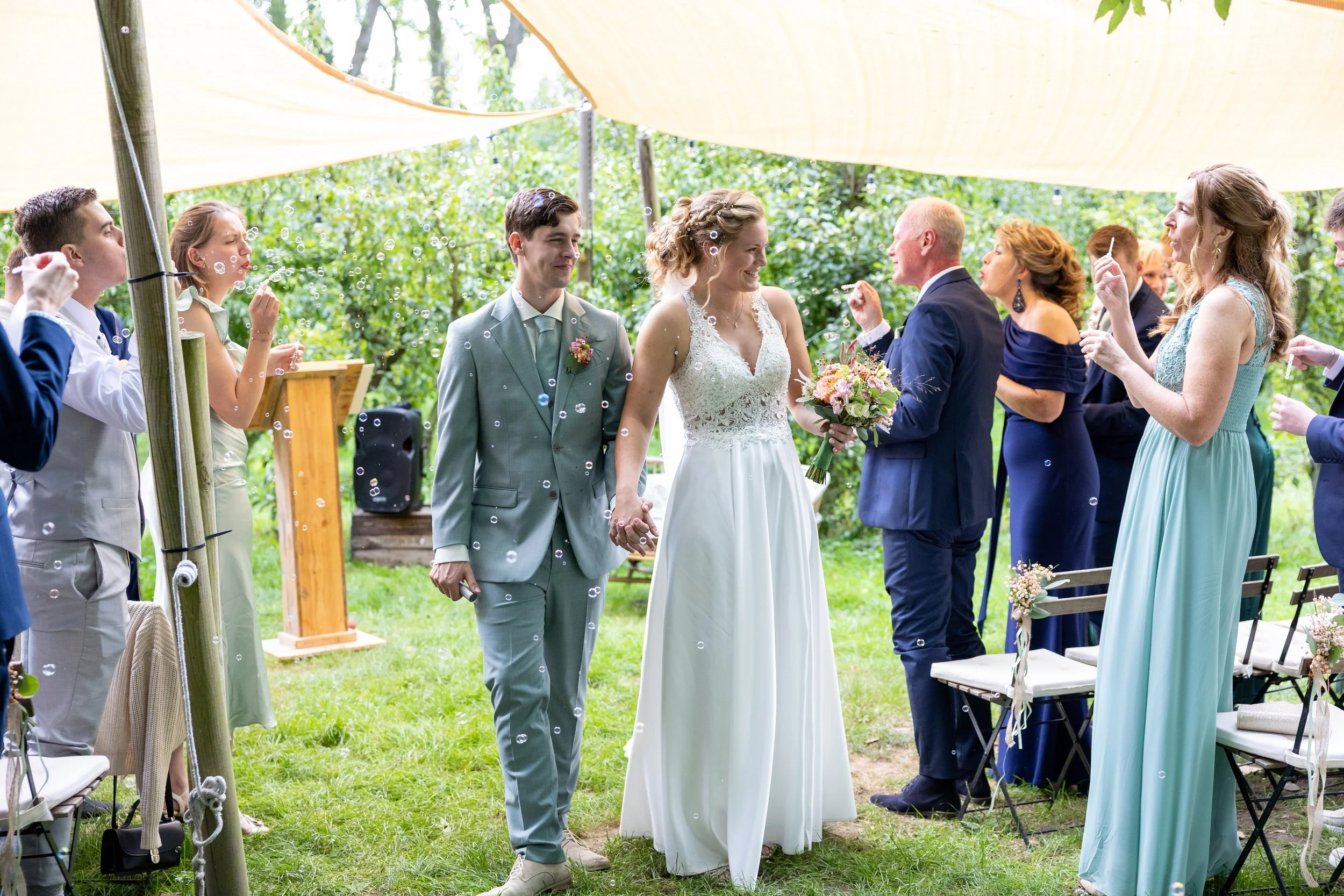 Orchard Wedding Outdoor Wedding Ceremony Landgoed de Olmenhorst Wedding Fine Art Wedding.jpg