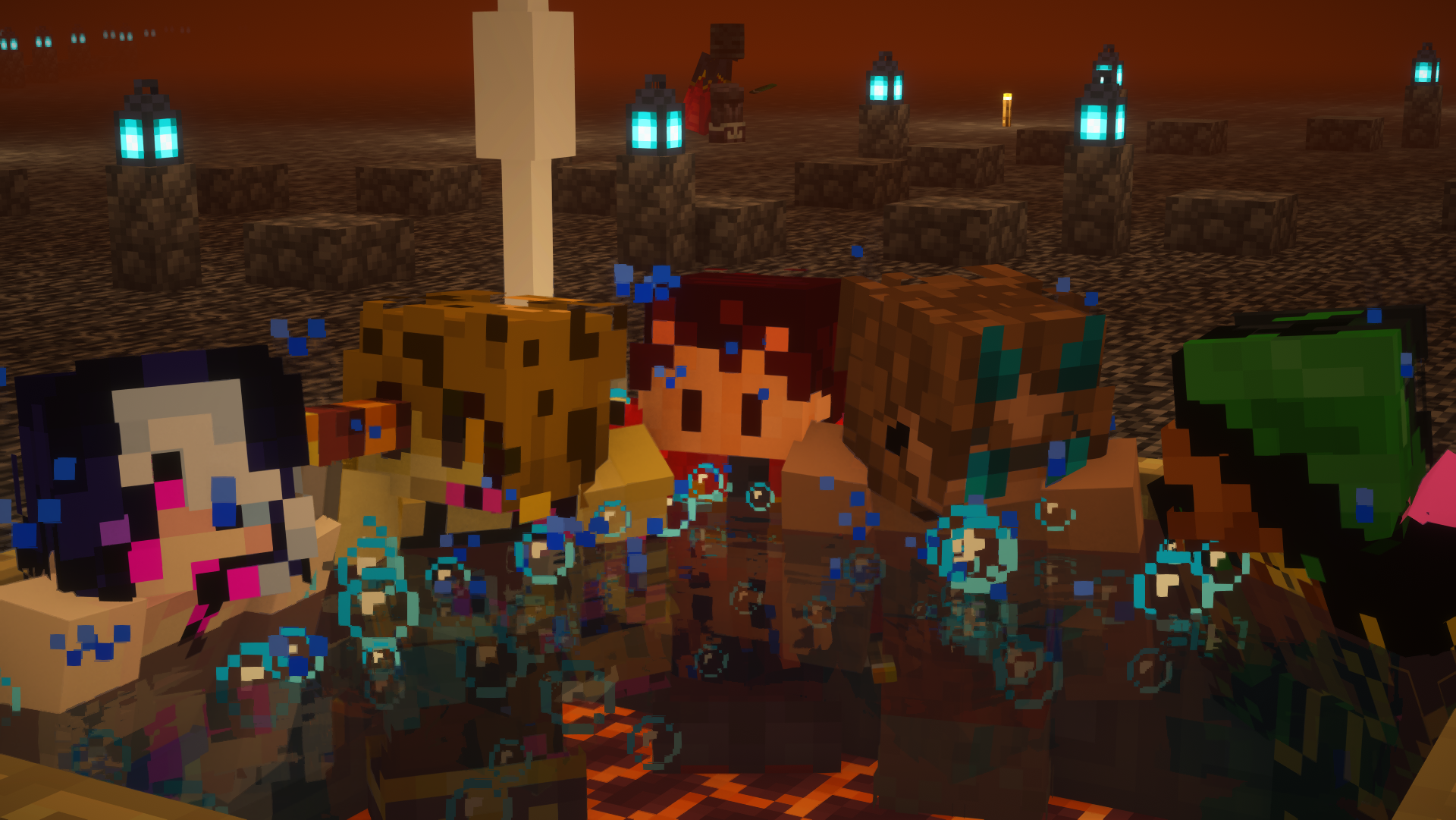 Hot tub in the Nether Roof