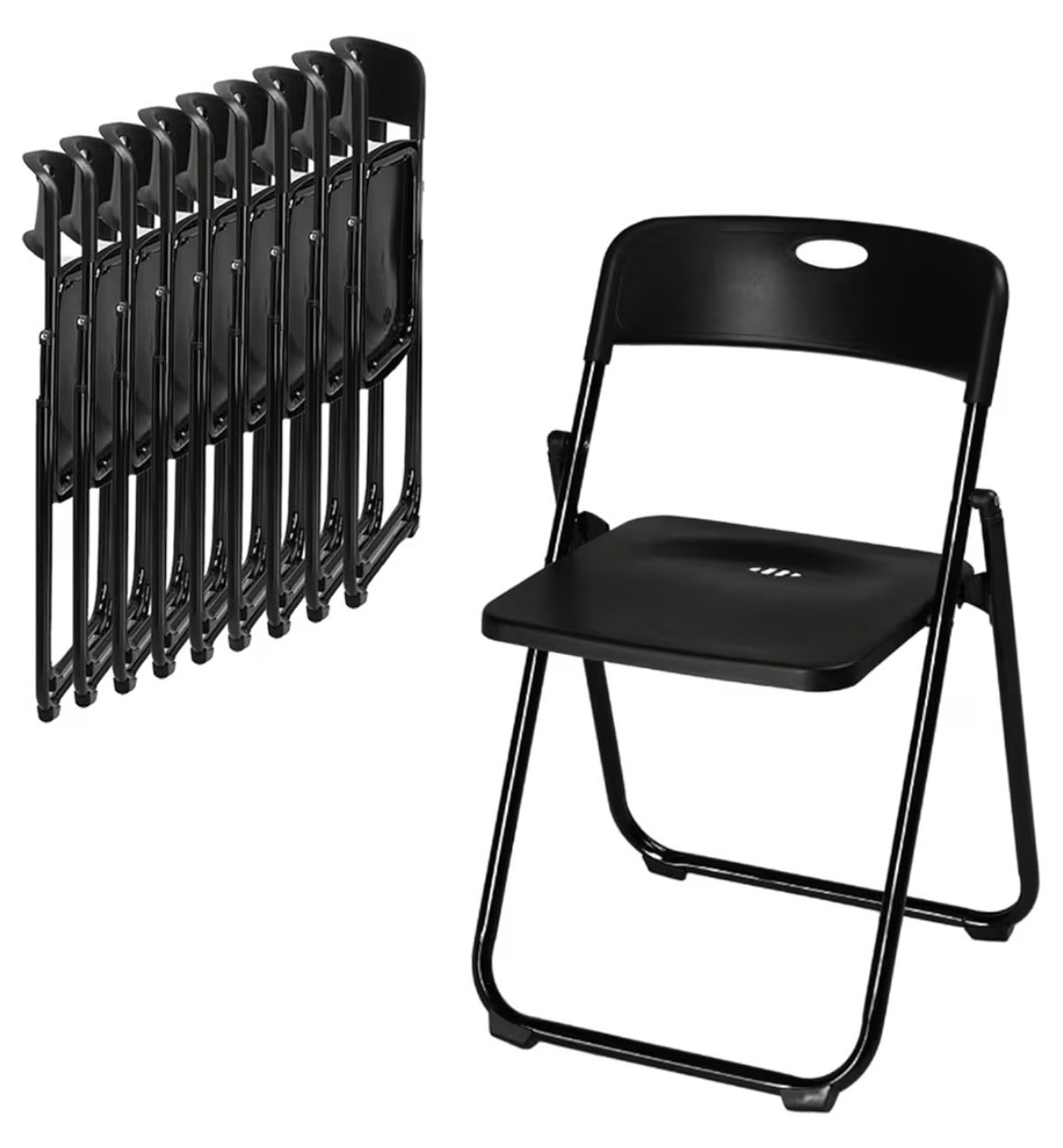 black folding chair/s, weekend rental