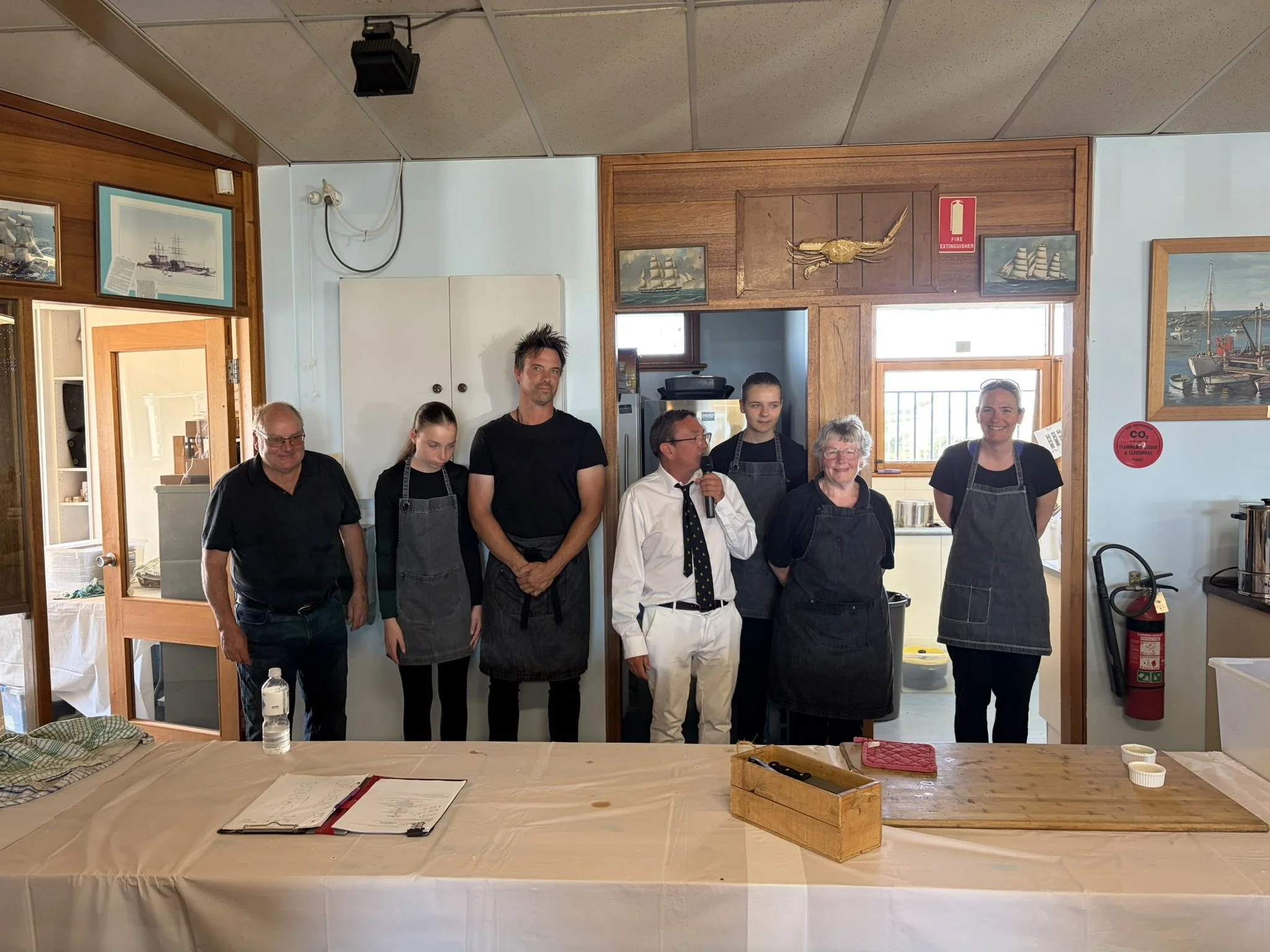 SKBC Commodore, Paul Crouch, thanks the caterers and wait staff for an exceptional job.  Well done to all, the food and service was a highlight of the day!!!