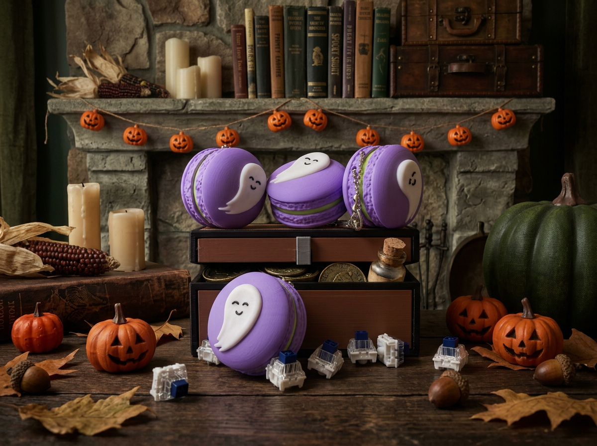Ghost Macaron Fidget Clicker