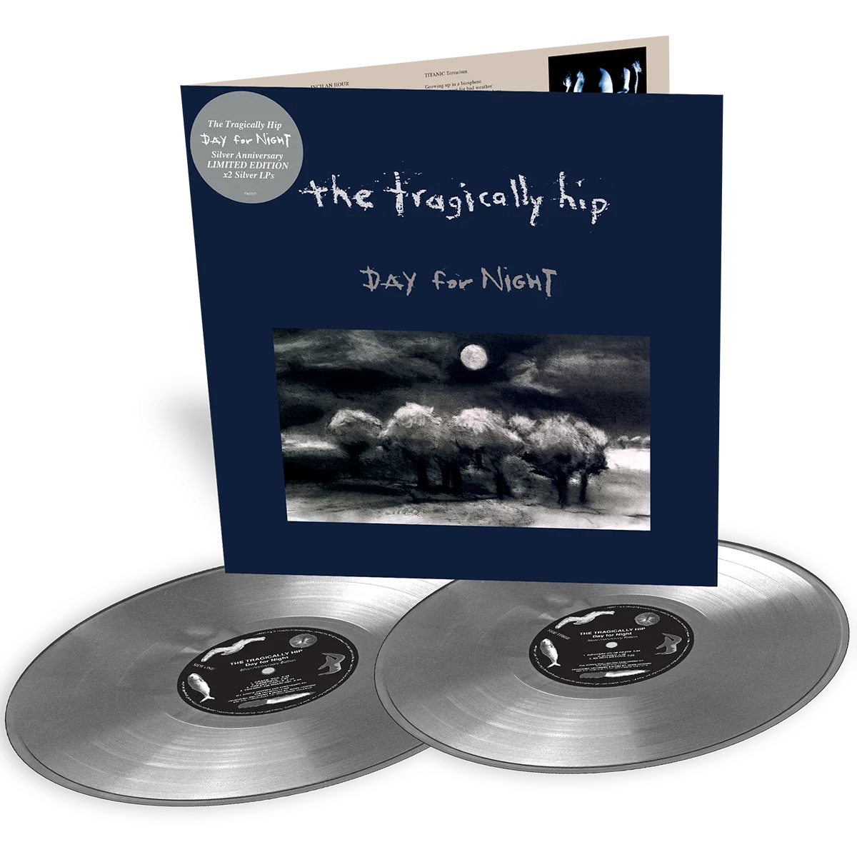 The Tragically Hip - Day For Night 2LP (25th Anniversary Silver Vinyl)