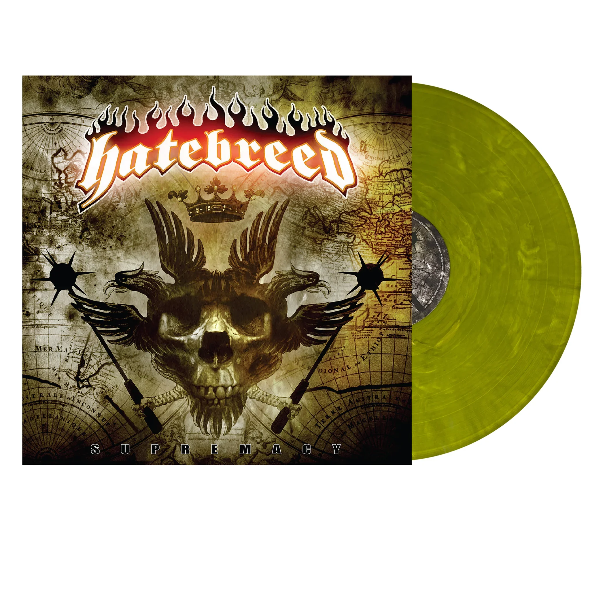 Hatebreed - Supremacy LP (Limited Edition Hazy Green "Up in Smoke" Vinyl Only 500 Copies)