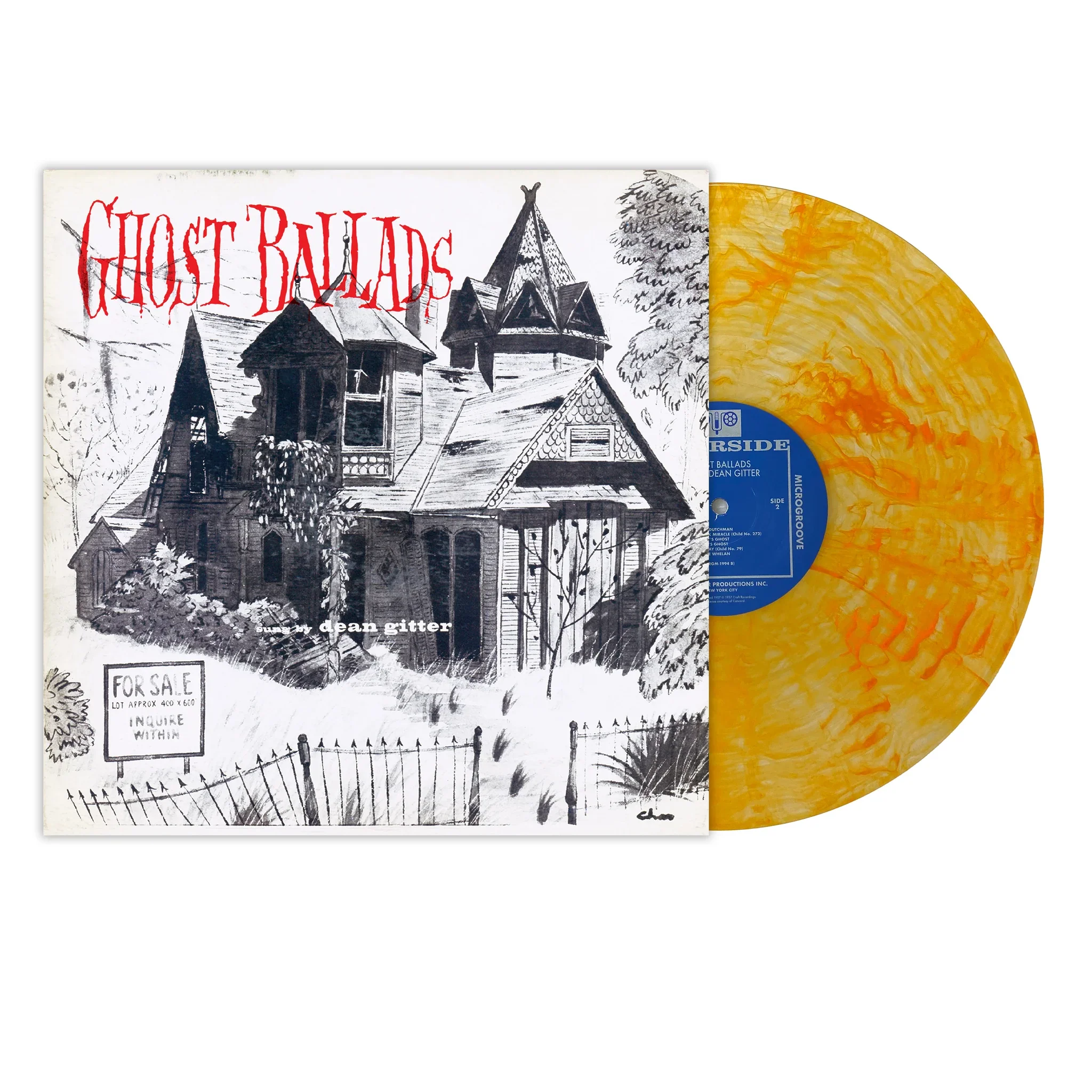 Dean Gitter - Ghost Ballads LP (Limited Edition Orange Pumpkin Swirl Vinyl Only 900 Copies)