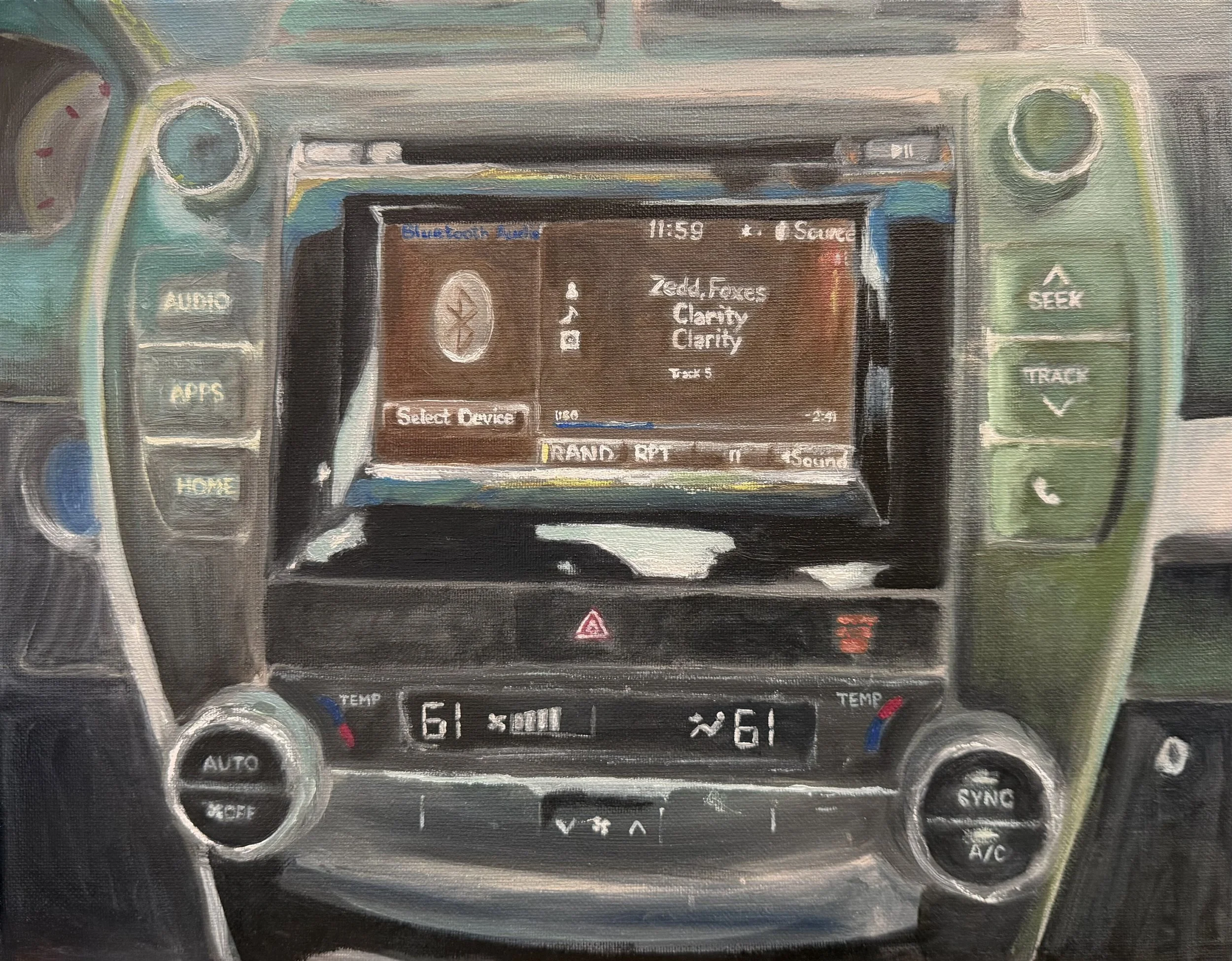 Chasing relentlessly, 11 x 14 in, oil on canvas, 2026