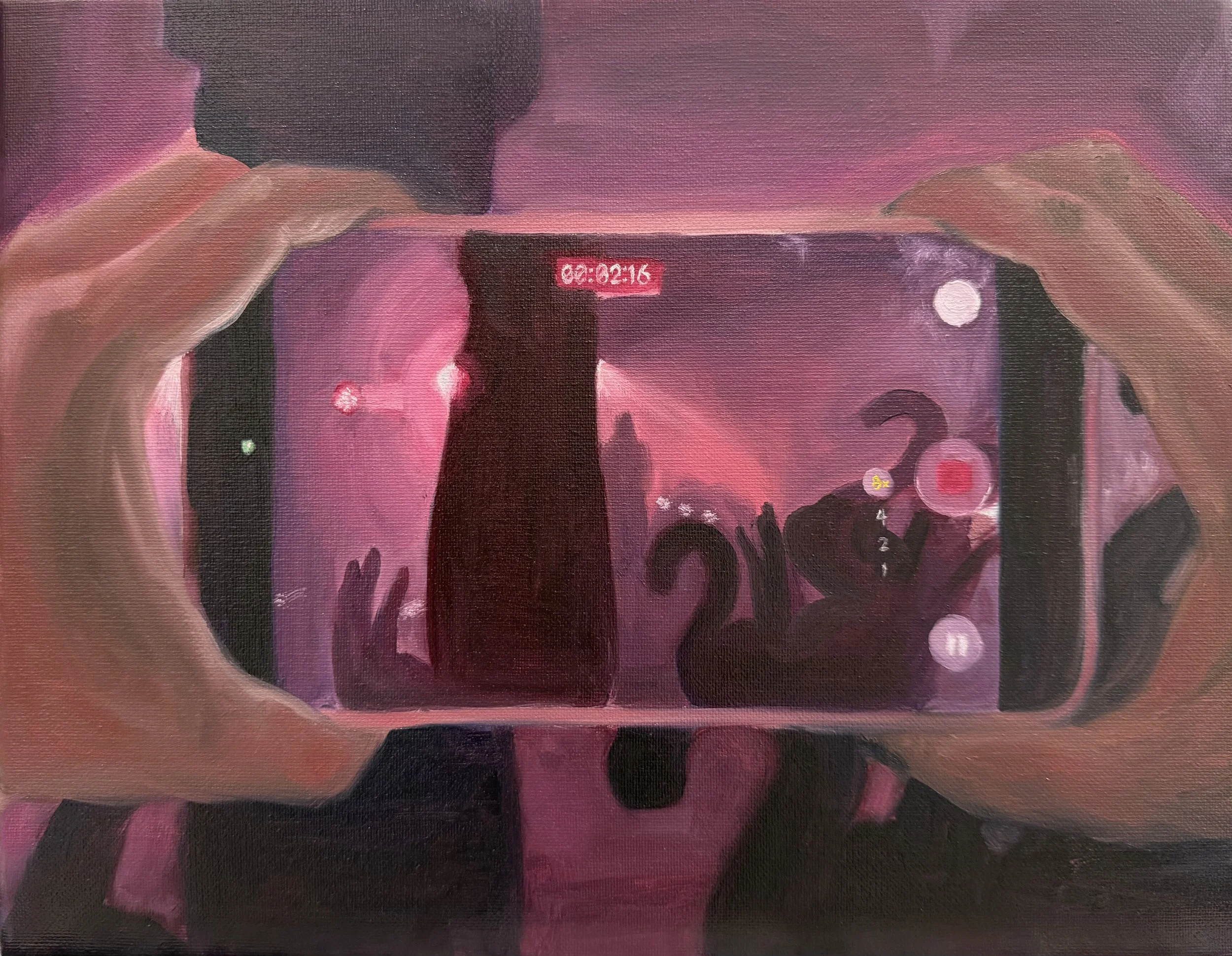 I paid $500 for this seat, 11 x 14 in, oil on canvas, 2026