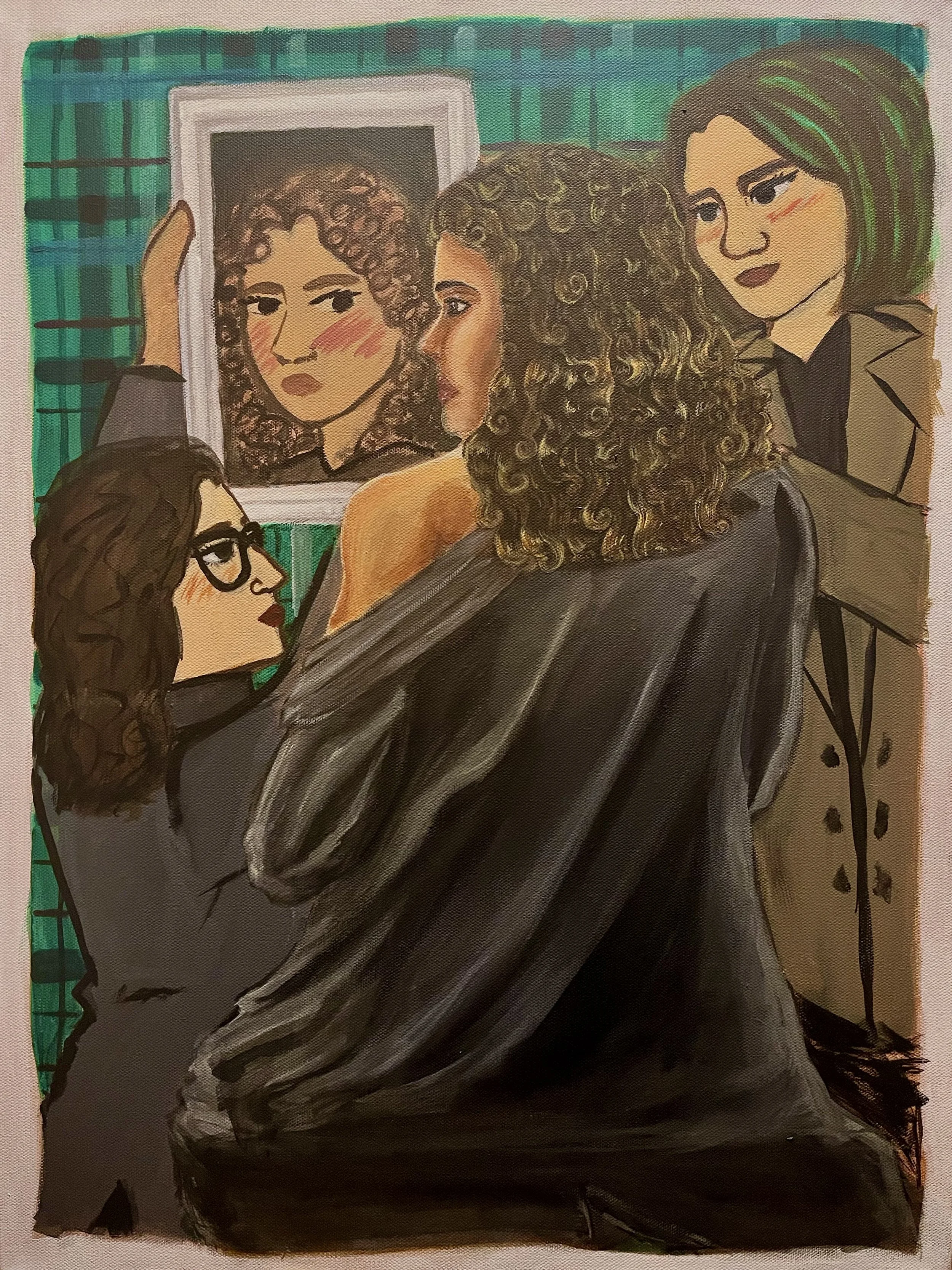 Untitled, 18 x 24 in, acrylic on canvas, 2024
