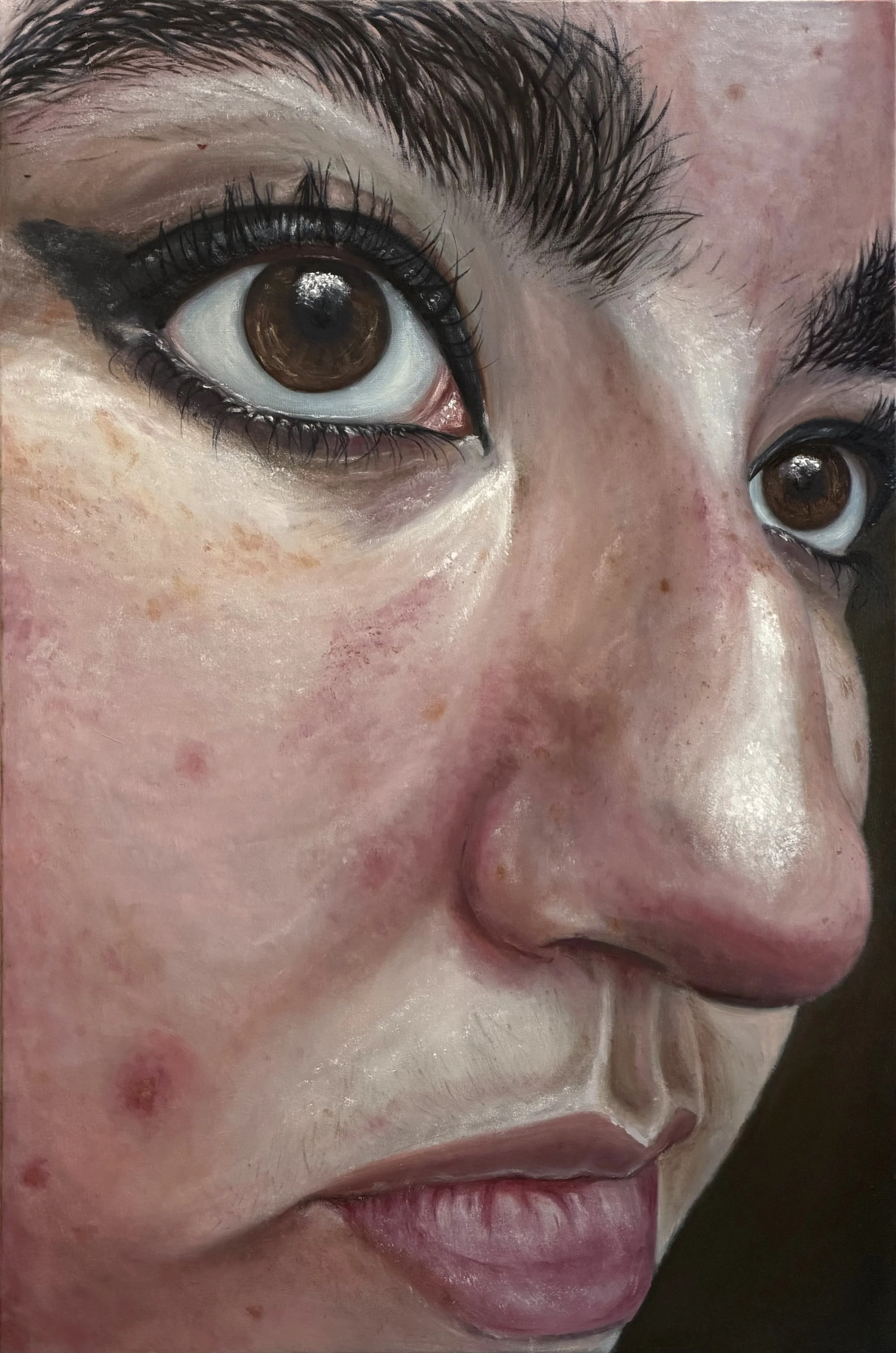 Self Portrait, 24 x 36 in, oil on canvas, 2026