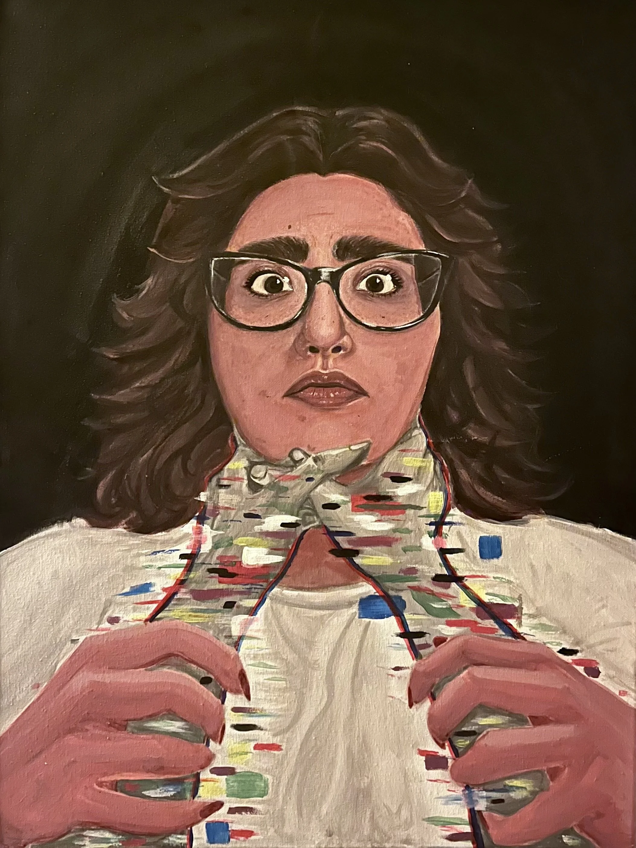 The Takeover, 18 x 24 in, acrylic on canvas, 2024