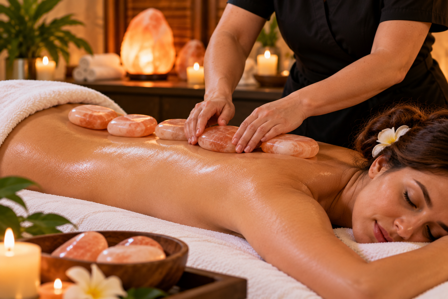 Himalayan Salt Hot Stone Massage