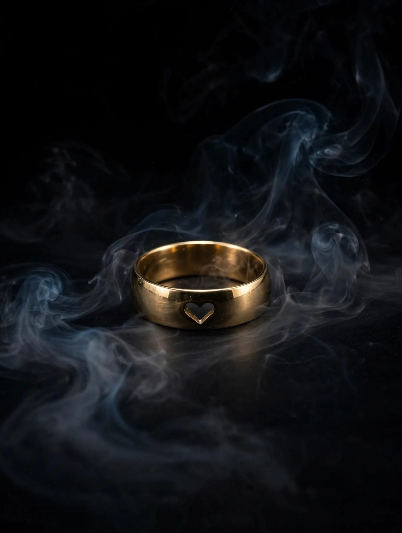 Heart Motif Gold Band