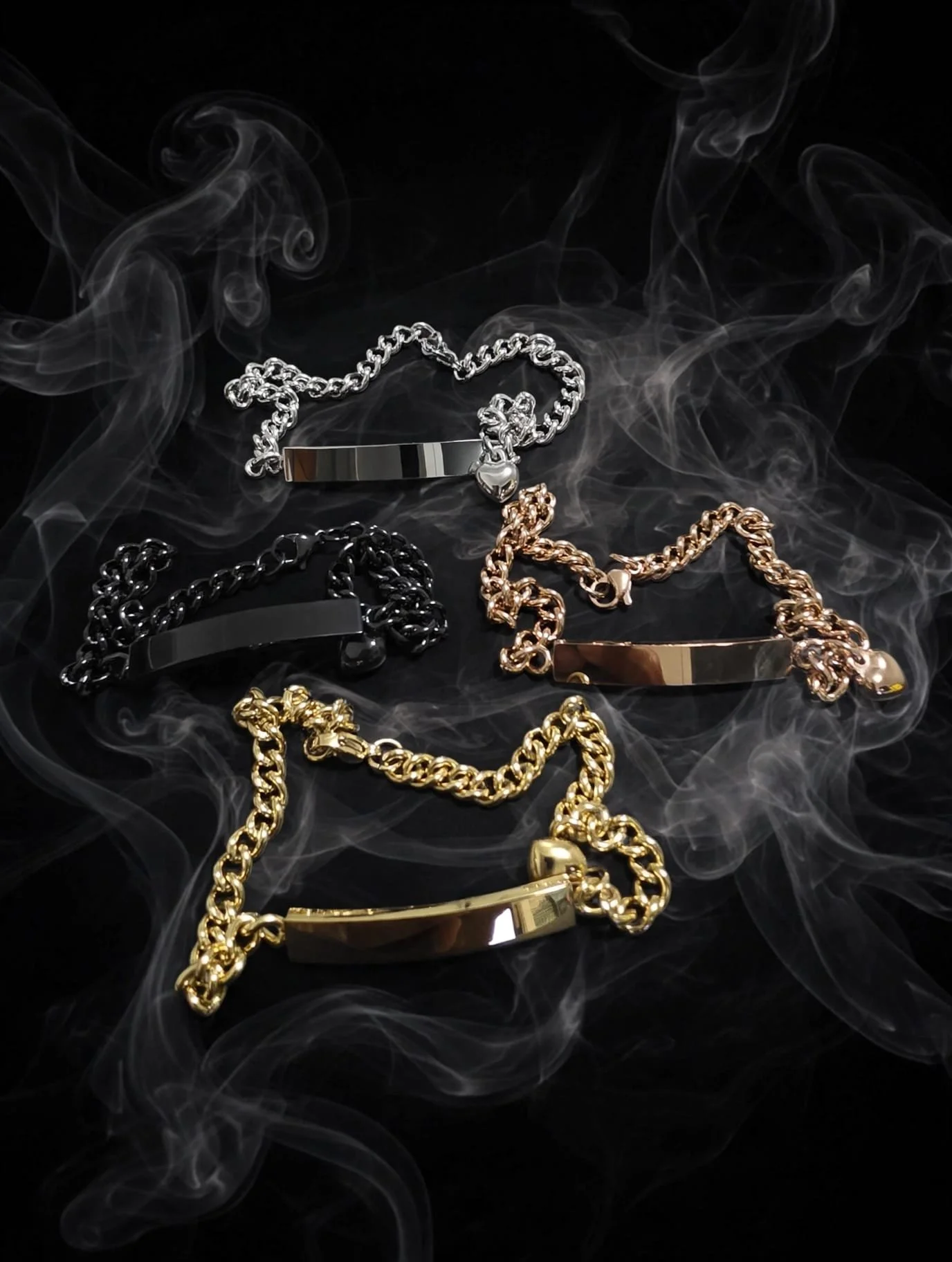 Elegant ID Link Bracelet Collection