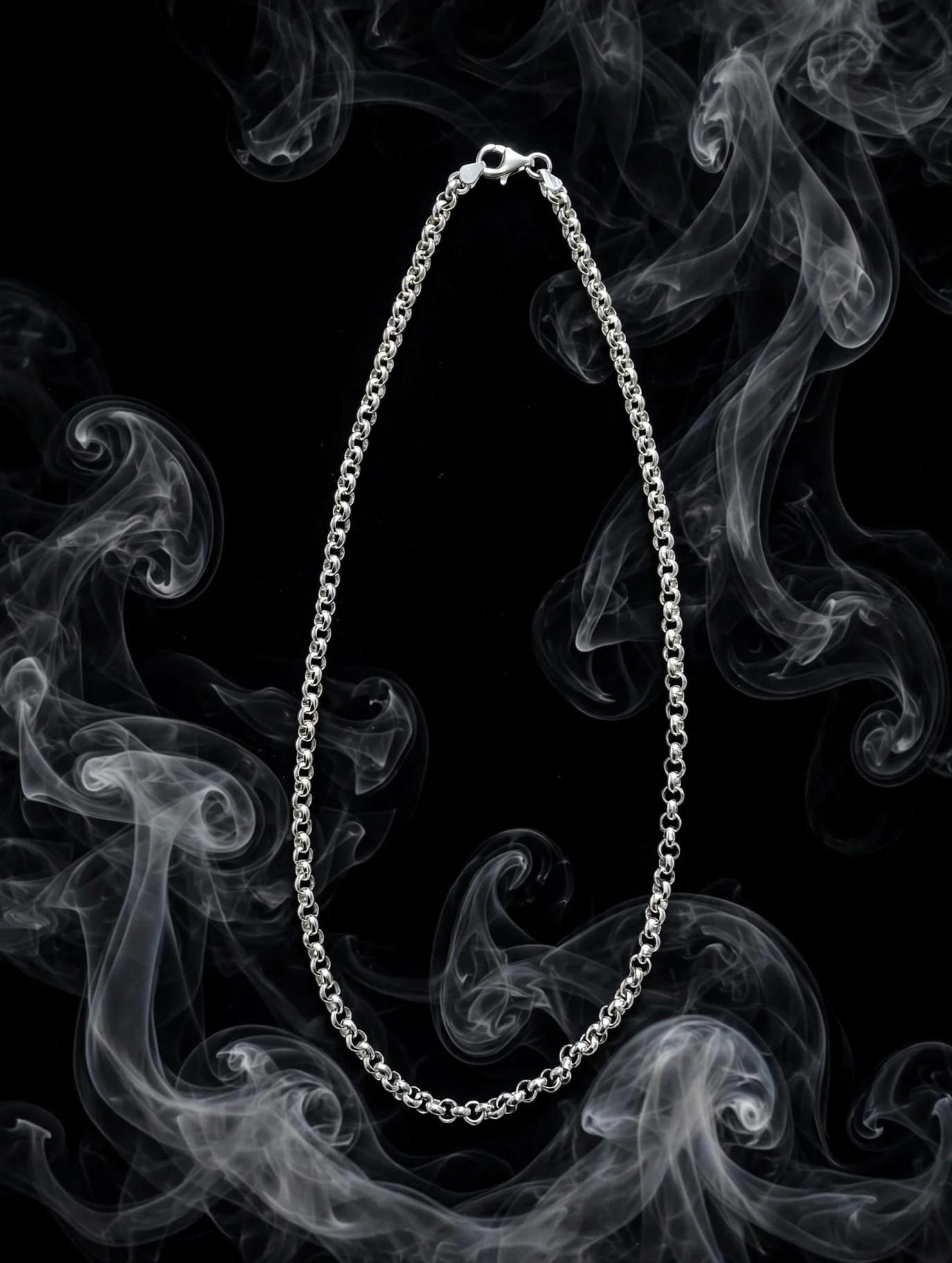 Elegant Sterling Silver Italian Belcher Chain