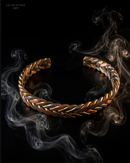 Elegant Braided Copper Wellness Bracelet