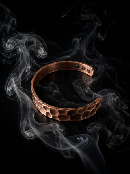 Hammered Copper Wellness Bracelet